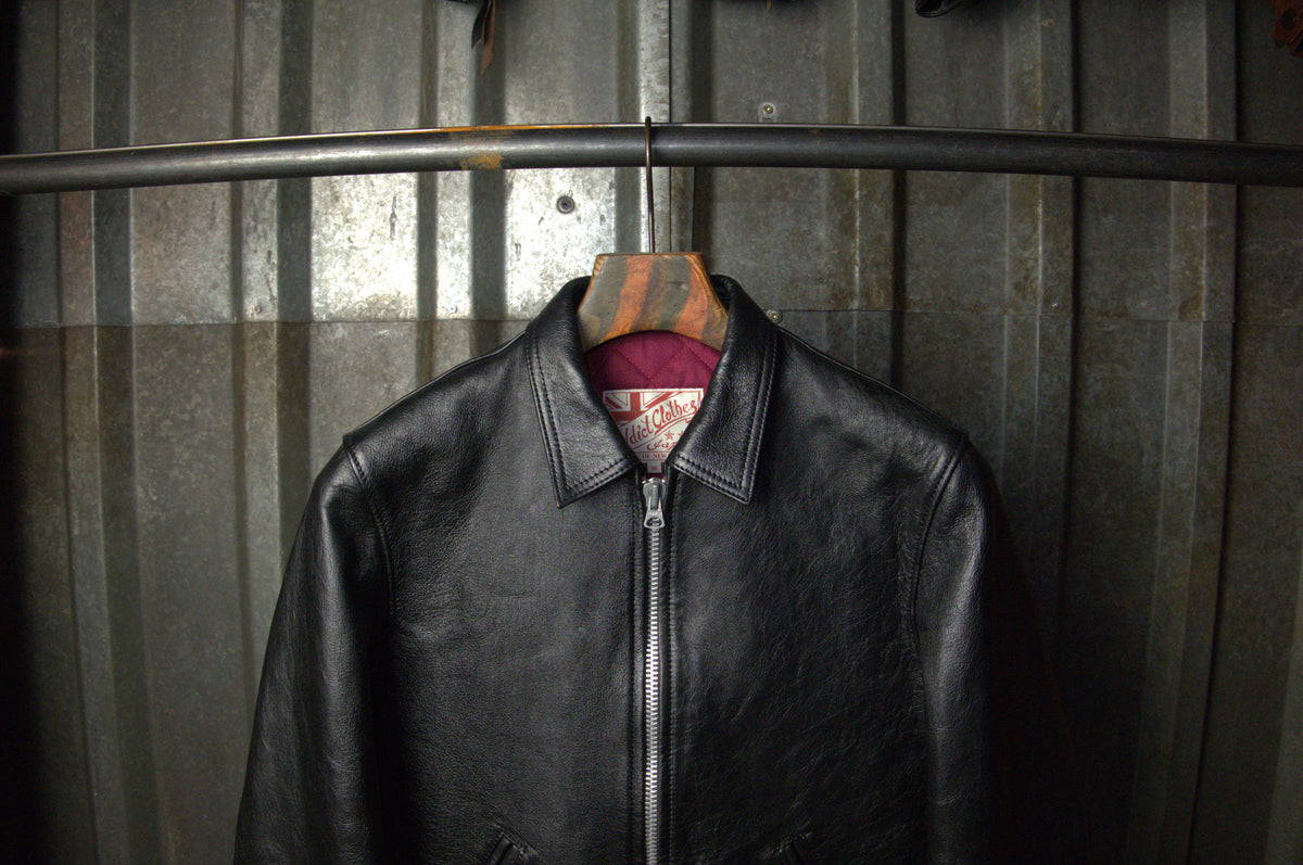 Addikt Leather Jockstrap Zip: Black & Orange
