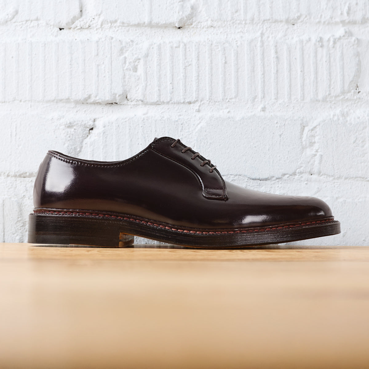 alden | 990 shell cordovan plain toe blucher color 8 – stuf|f-official