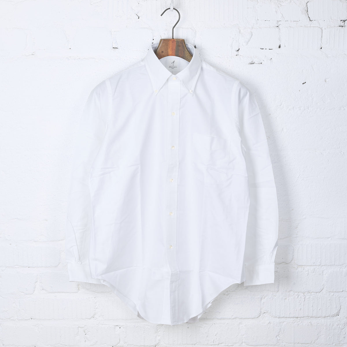 anatomica | b.d. shirt ideal oxford - dull white – stuf|f-official