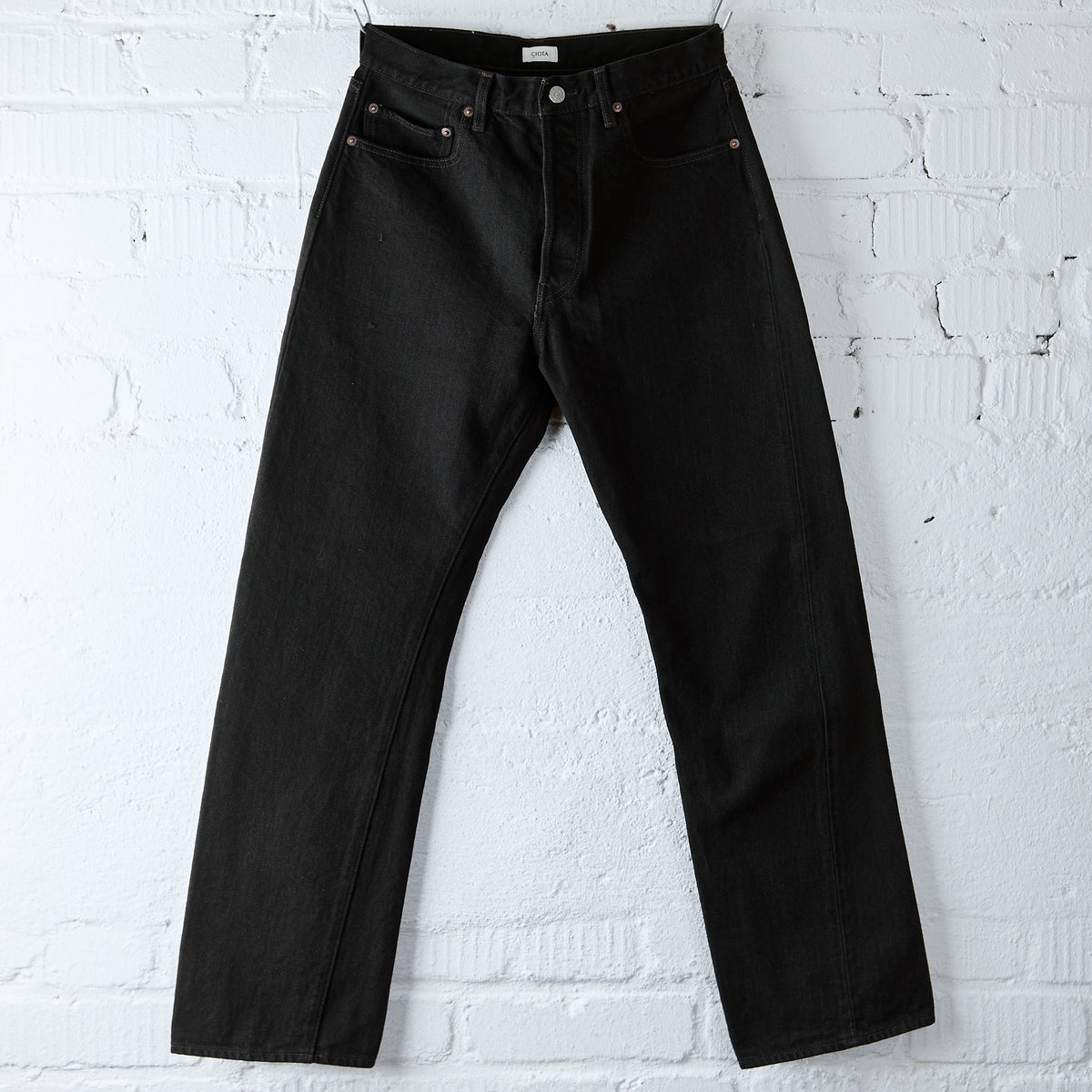 ciota | new straight 5 pocket pants - black – stuf|f-official