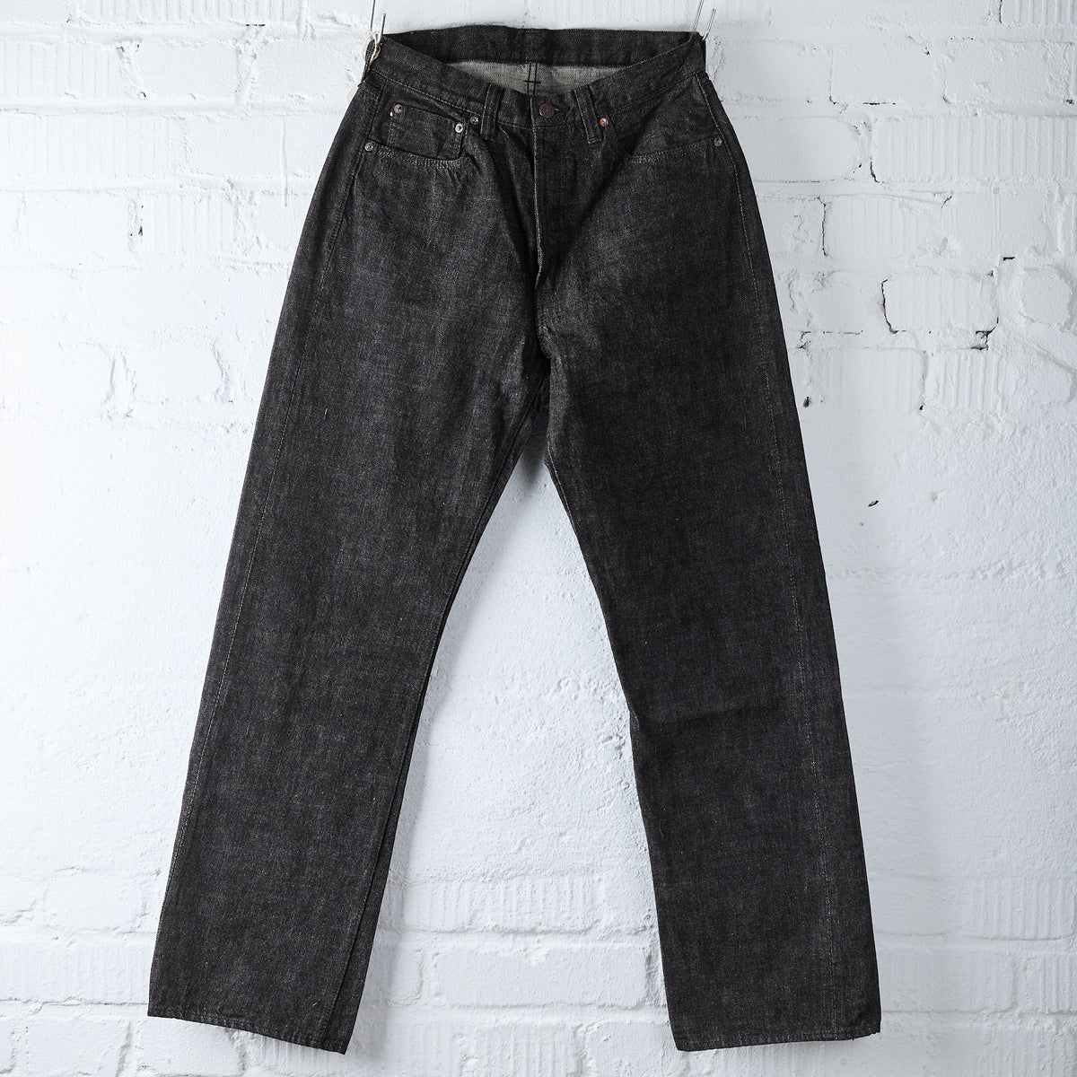 fullcount | 0105bk 13.7oz wide straight black denim – stuf|f-official