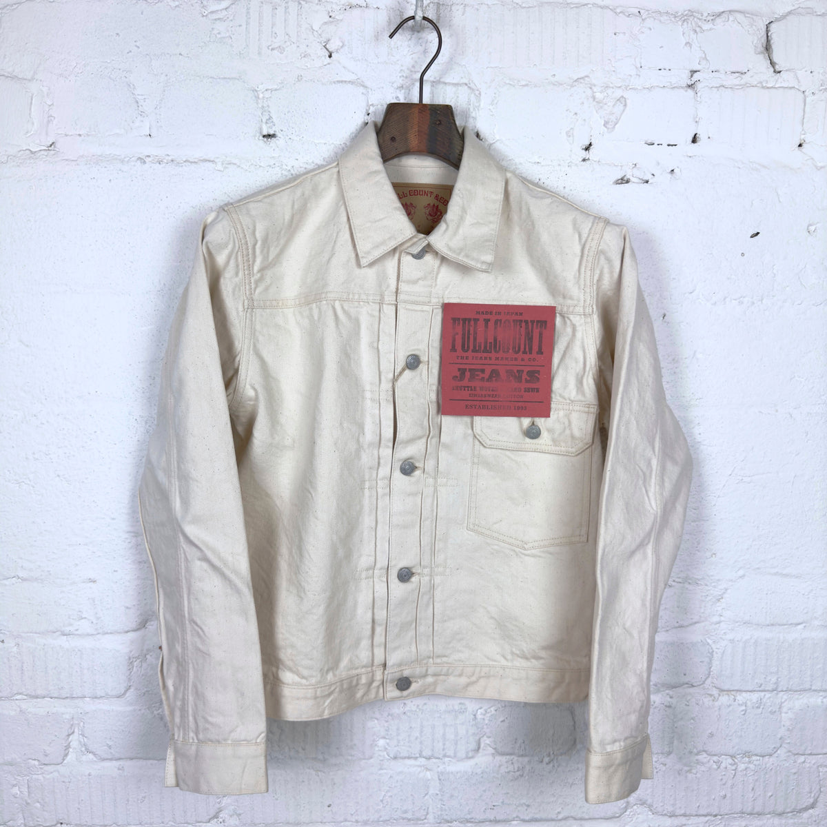fullcount | 2107ec type 1 denim jacket ecru – stuf|f-official