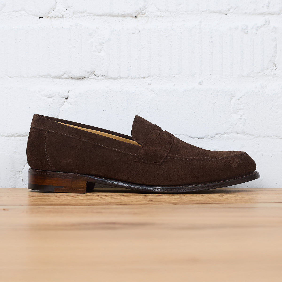 CHEANEY \'Hadley\' Size 7.5 Brown Loafers Mens B6 D3 joseph cheaney & sons | hadley penny loafer in brown suede  main image 3