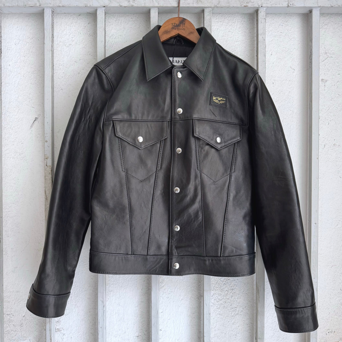 lewis leathers | western jkt no. 988 sheep - black – stuf|f-official