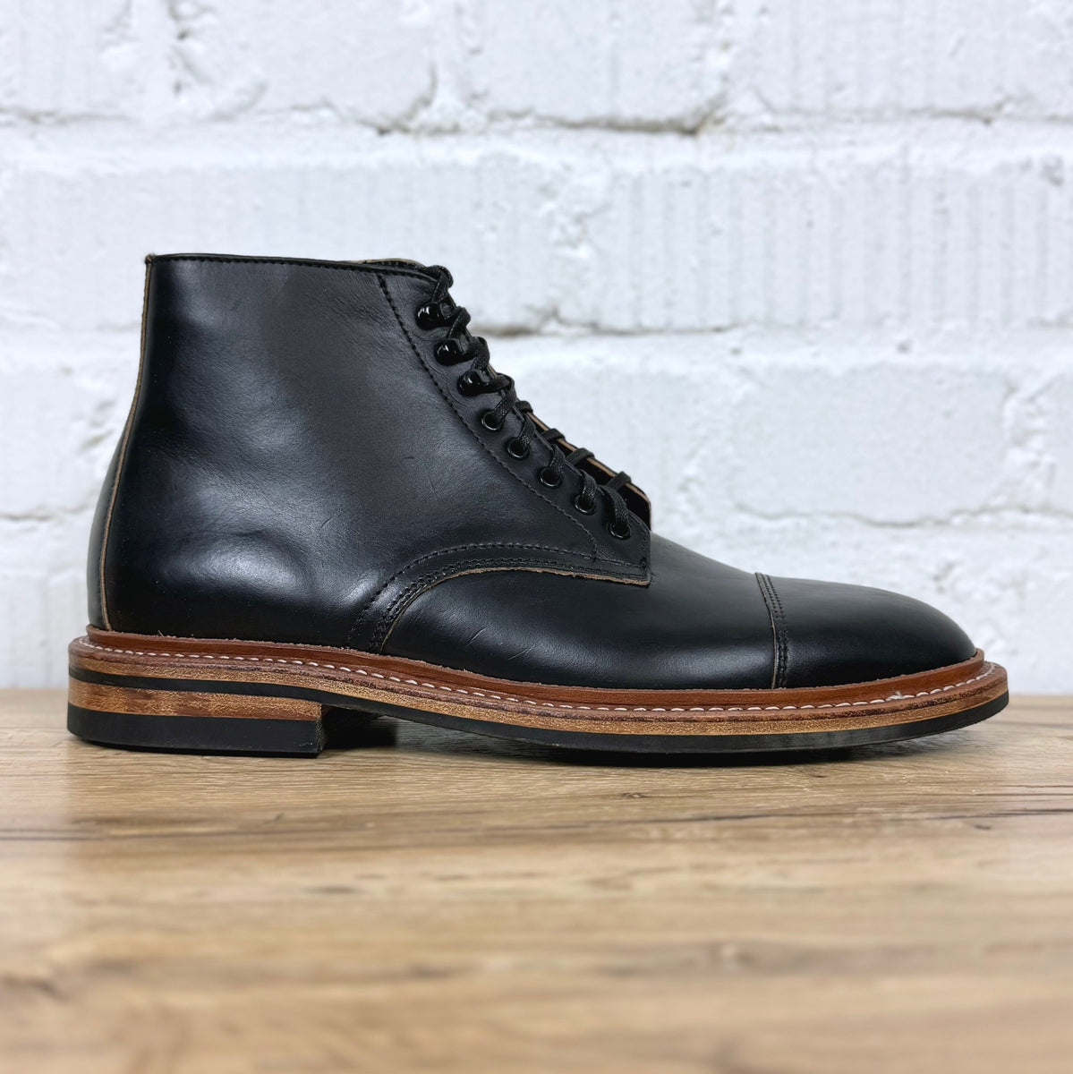 USA製 OAK STREET BOOTMAKERS B&Y別注 oak street bootmakers | black dainite cap-toe lakeshore boot