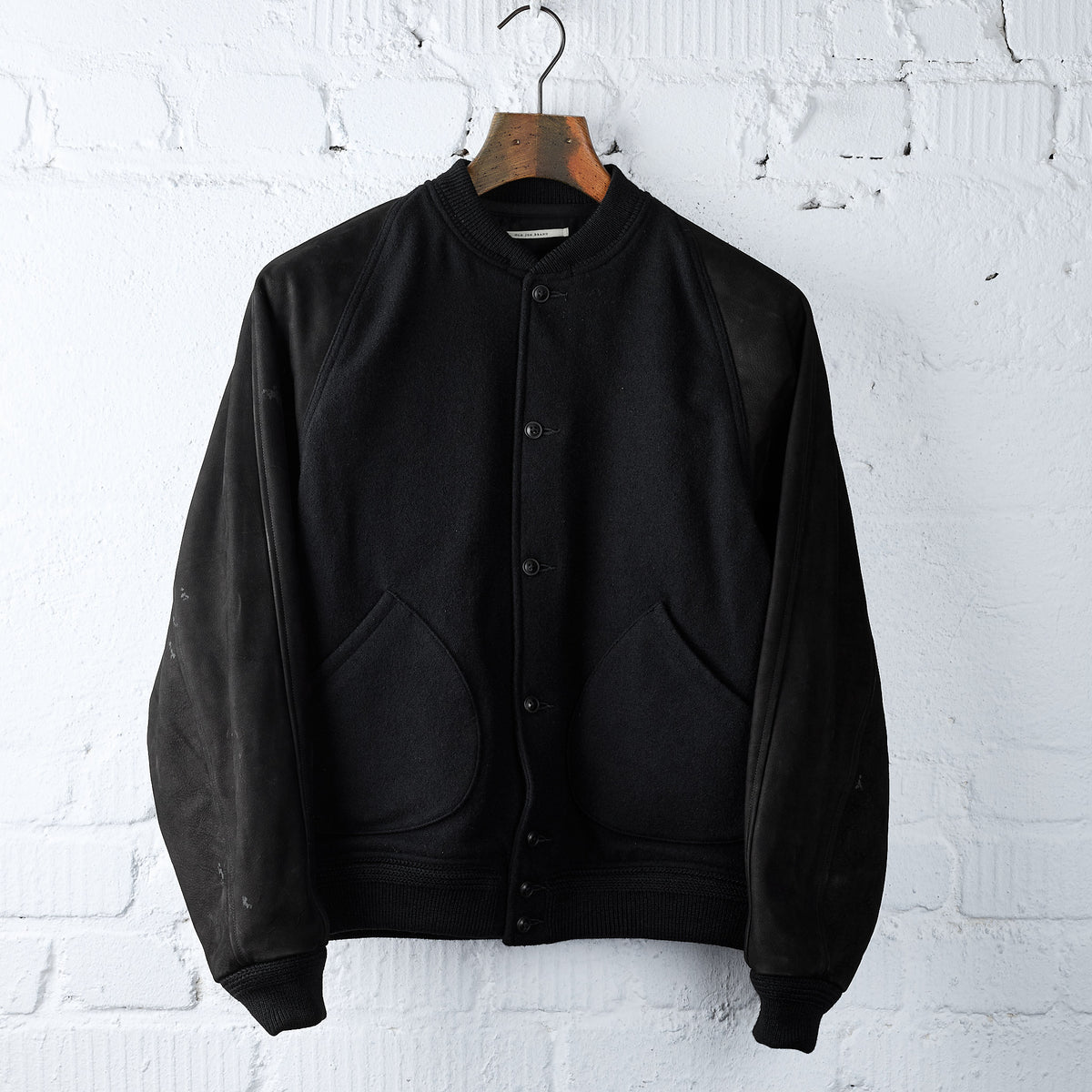old joe brand | button-front campbell jacket - onyx x onyx – stuf