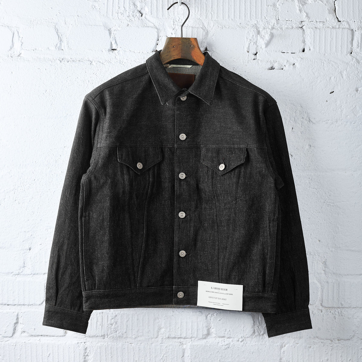 old joe brand | curved flap jean jacket - 261oj-jk29 (black