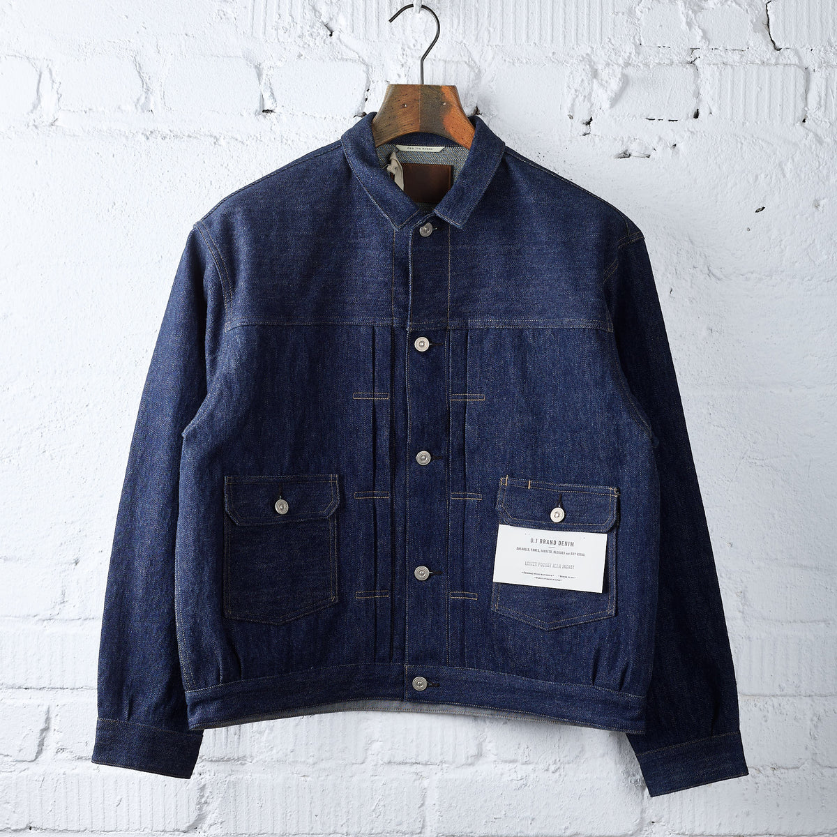 old joe brand | lower pocket jean jacket indigo - 261oj-jk28