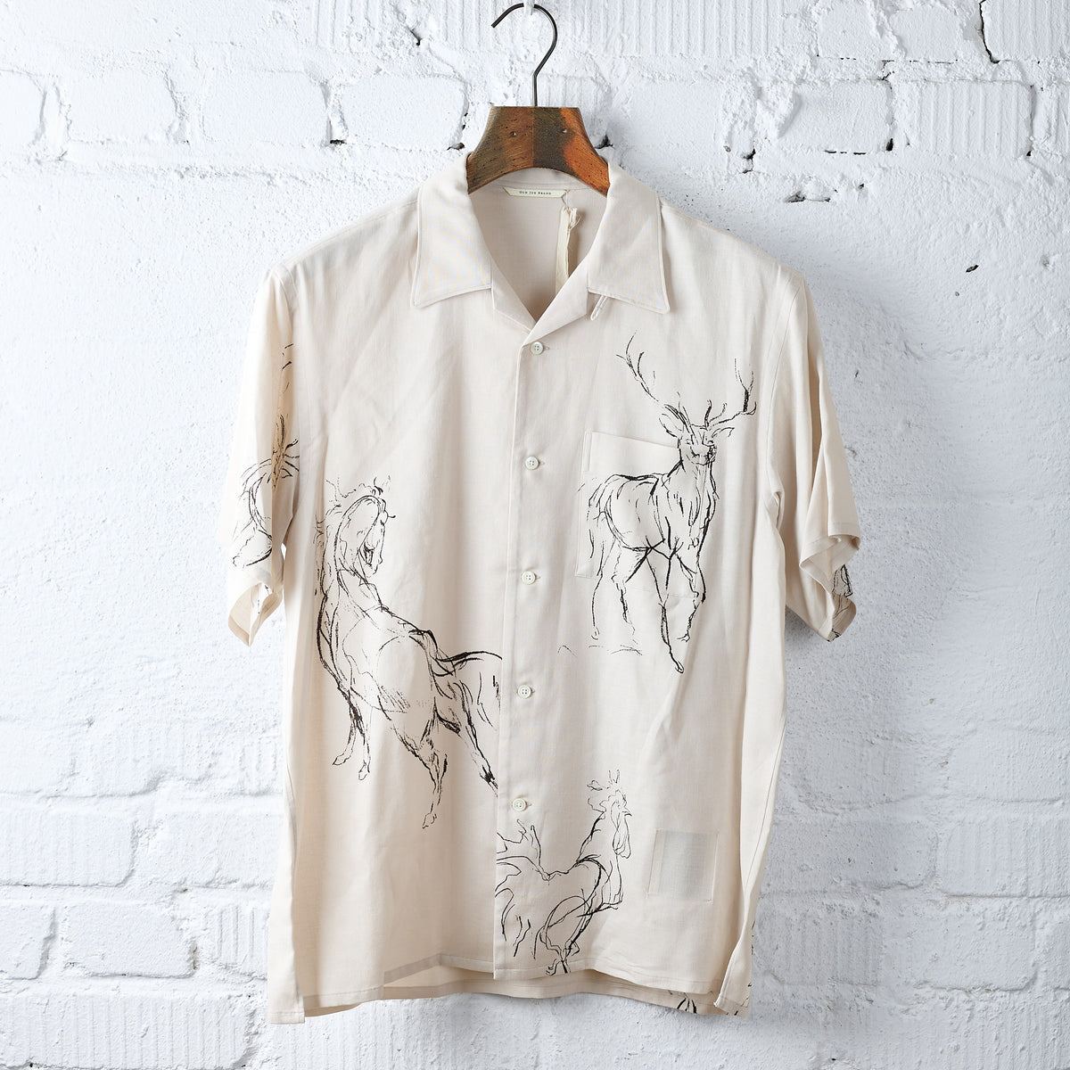 old joe brand | original printed open collar shirts (animal