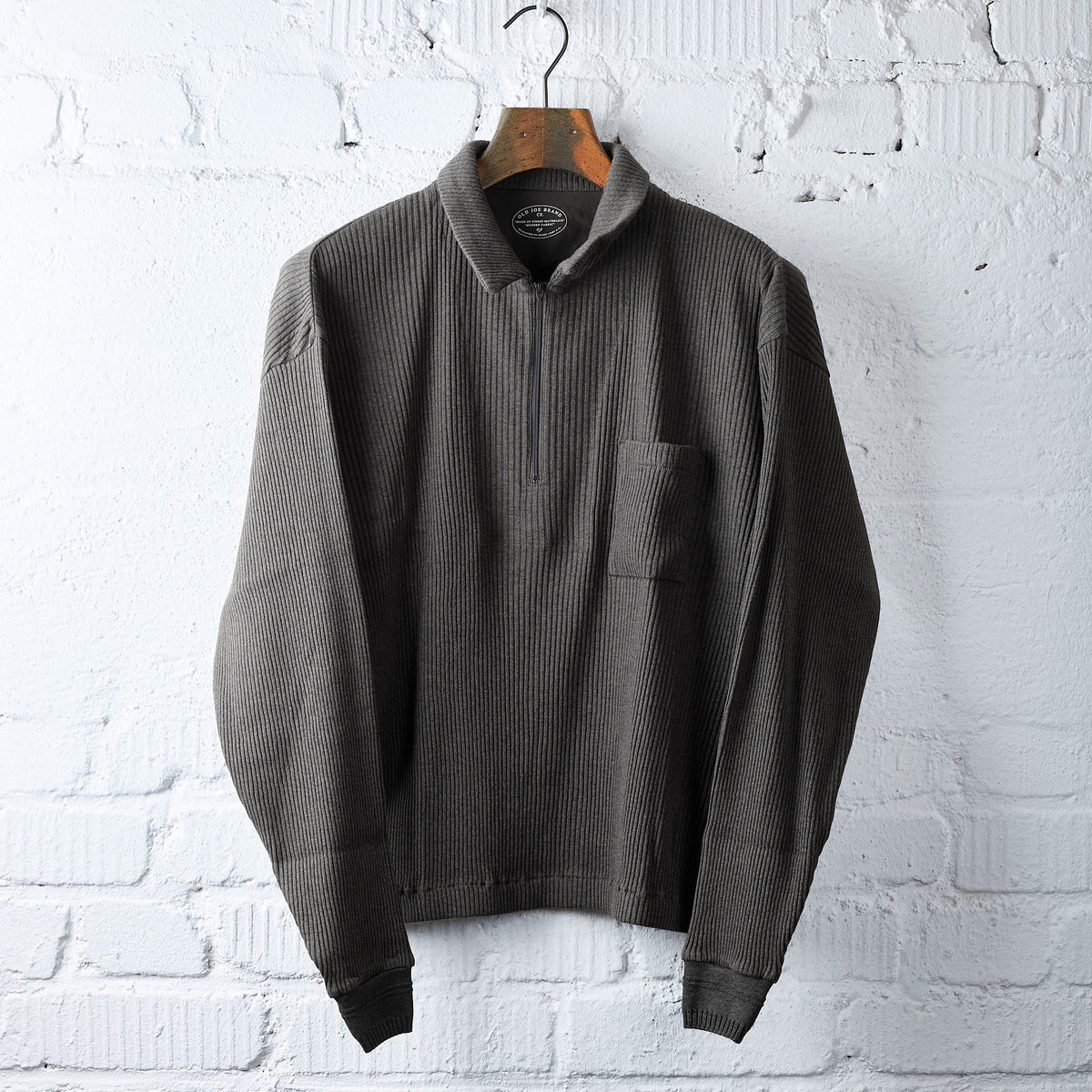 old joe brand | quater zip cotton yak ribed shirts 261oj-ct03