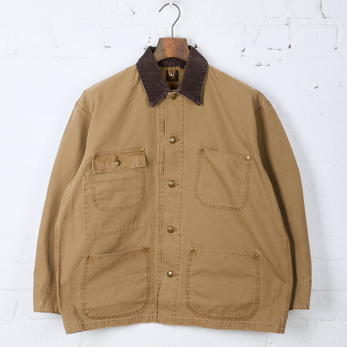 orslow | relax fit coverall - brown – stuf|f-official
