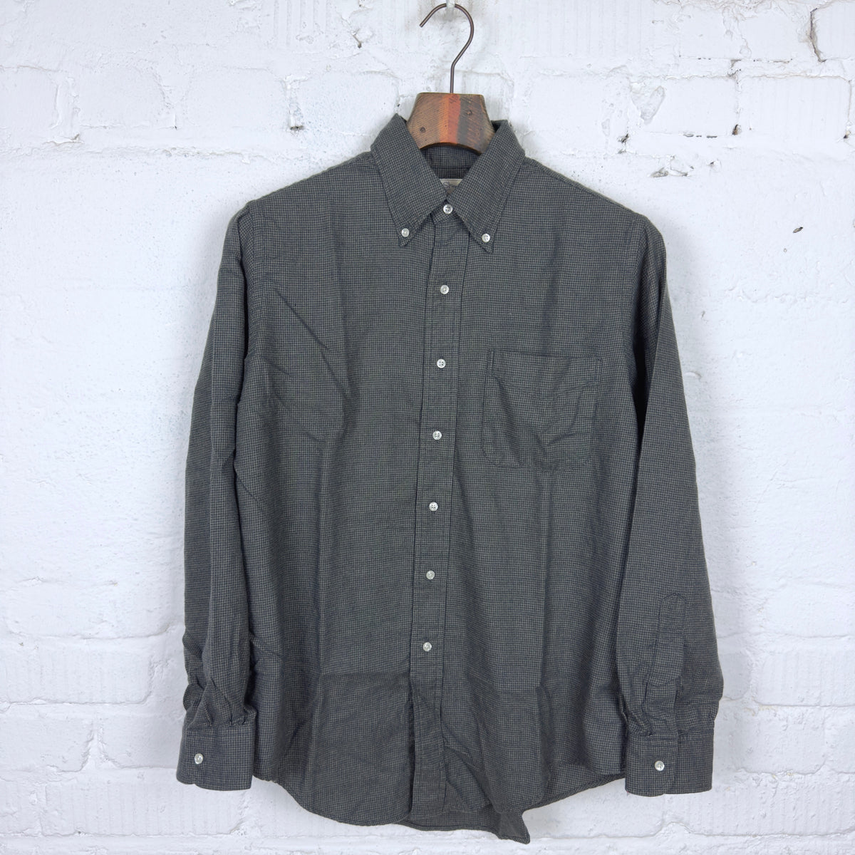 charcoal grey dress shirt orslow