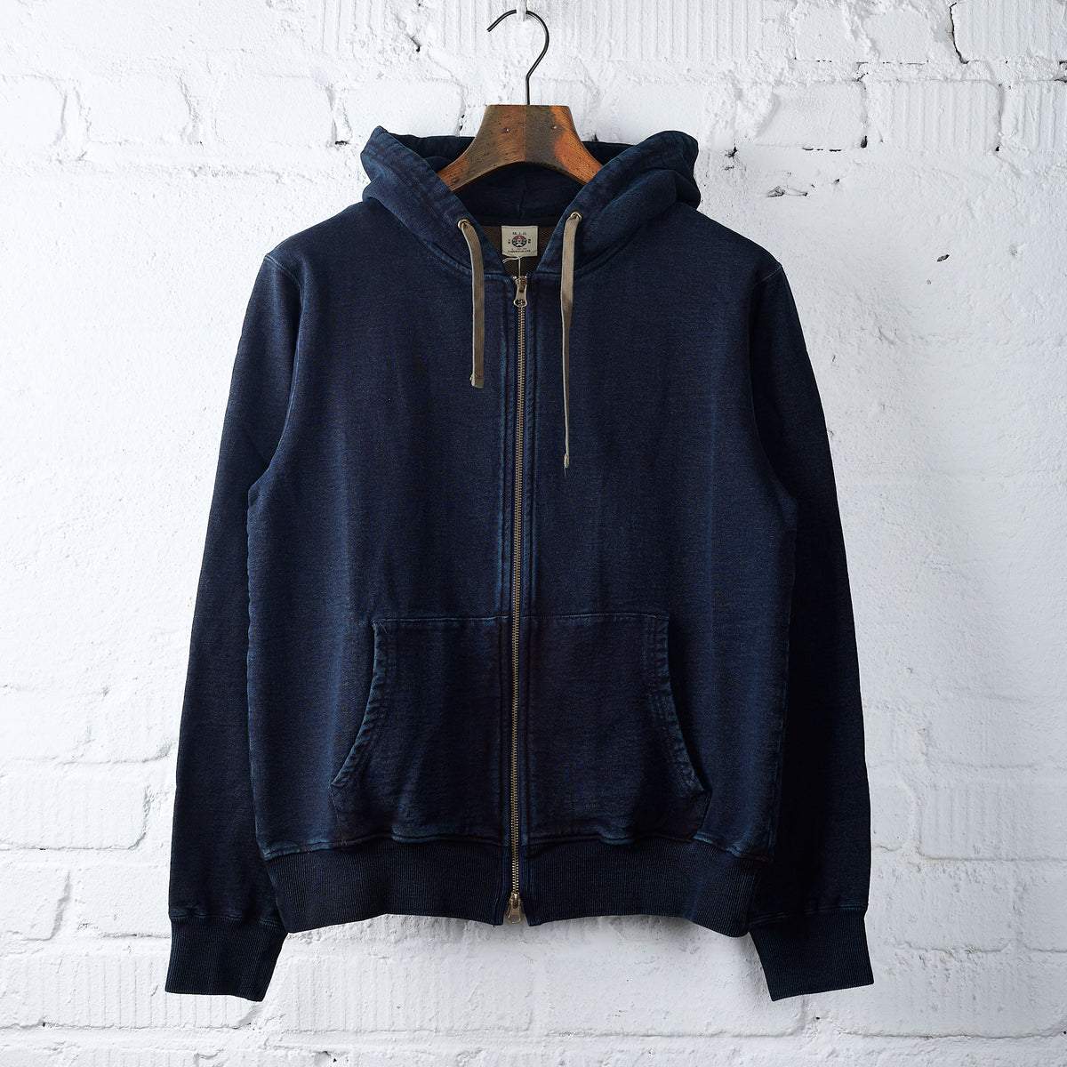 samurai | sis25-102 kakishibu indigo hoodie – stuf|f-official