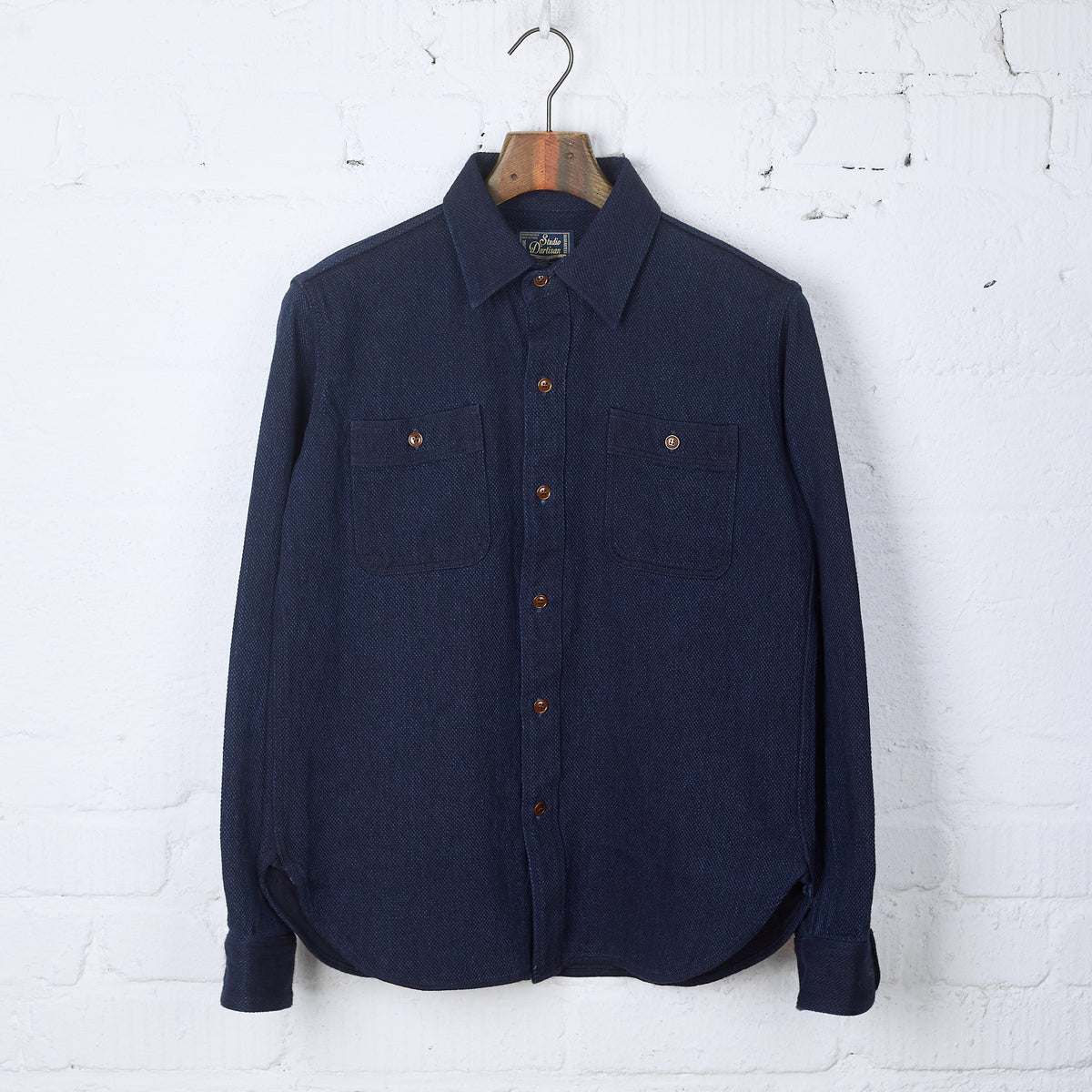 studio d'artisan | 5713 heavyweight sashiko workshirt - indigo