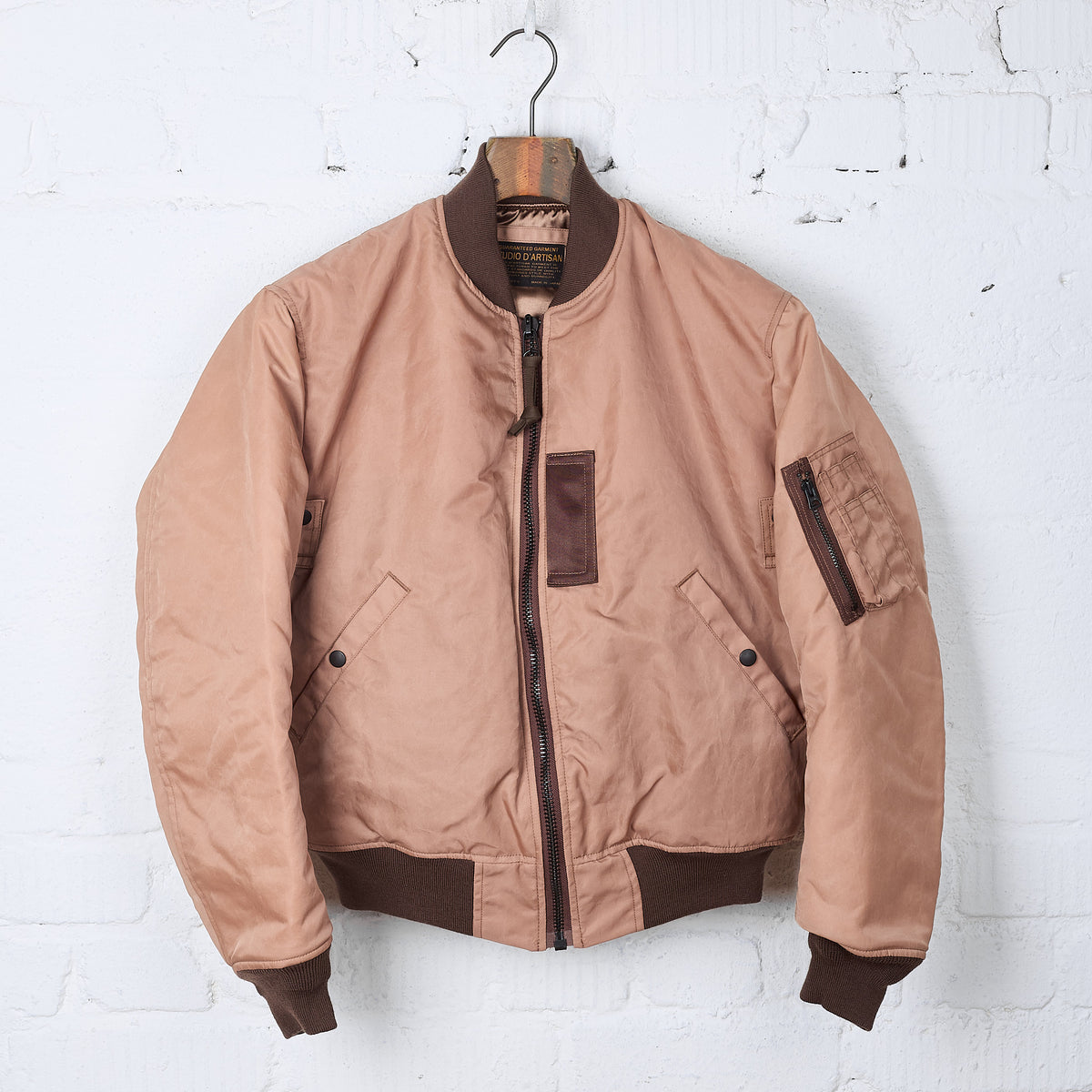 studio d'artisan | 4599 kakishibu ma-1 flight jacket – stuf|f-official