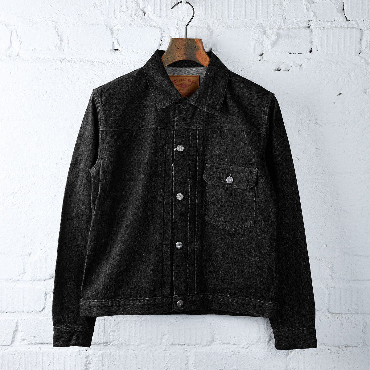 the flat head | fn-oj-db001 12.5oz black denim 40's jacket – stuf