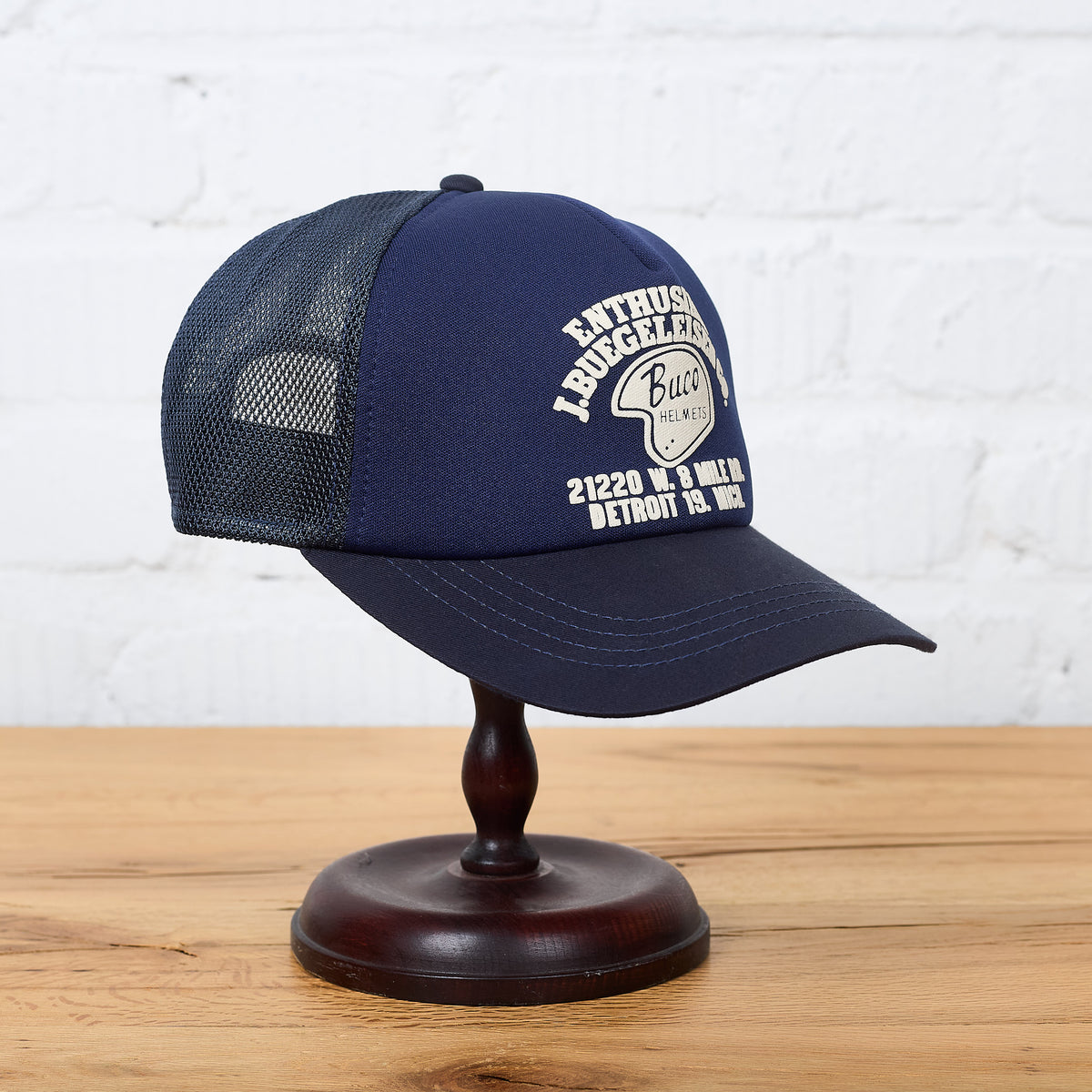 the real mccoy's | buco mesh cap / enthusiast navy – stuf|f-official