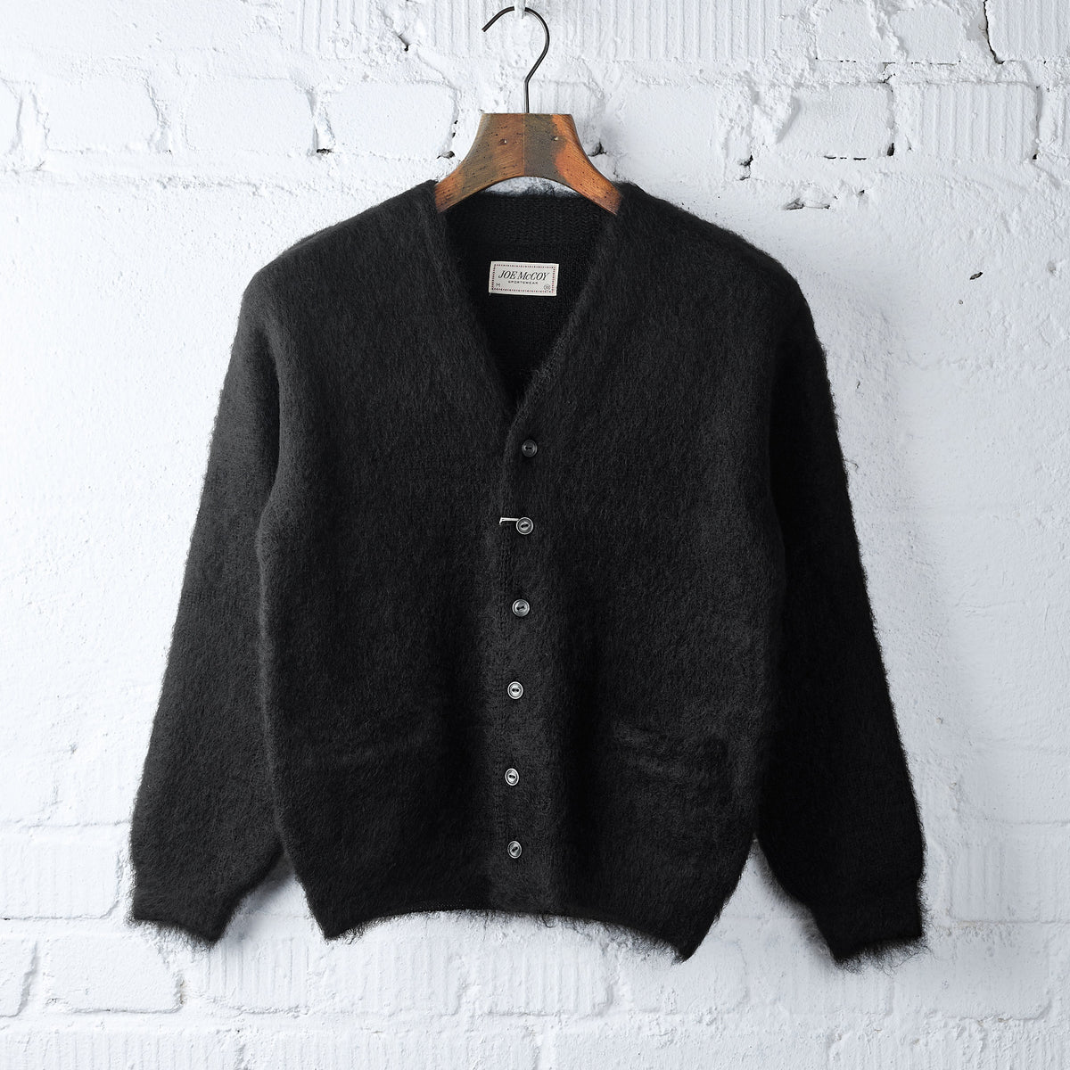 the real mccoy's | jm mohair cardigan black – stuf|f-official
