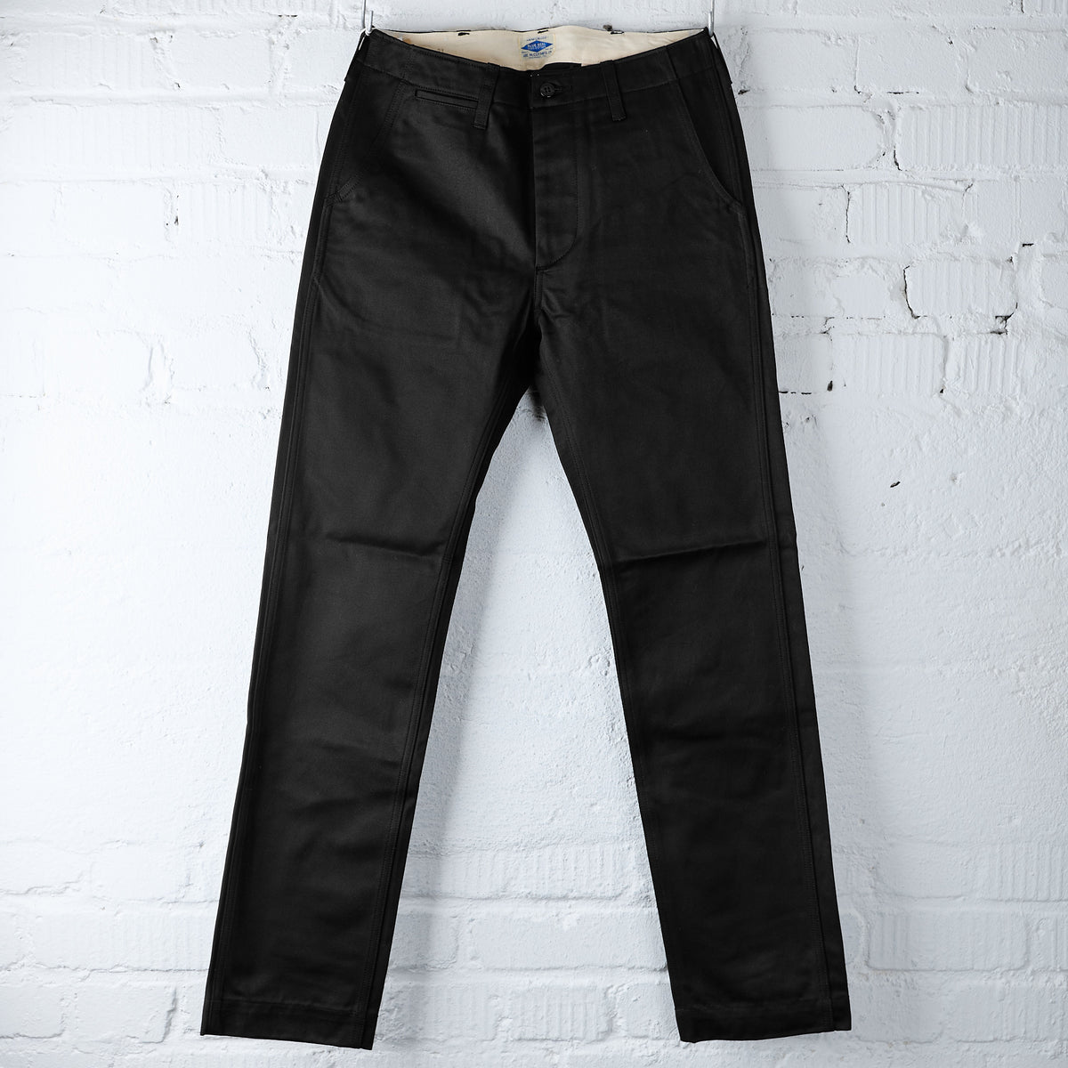 the real mccoy's | joe mccoy blue seal chino trousers - black
