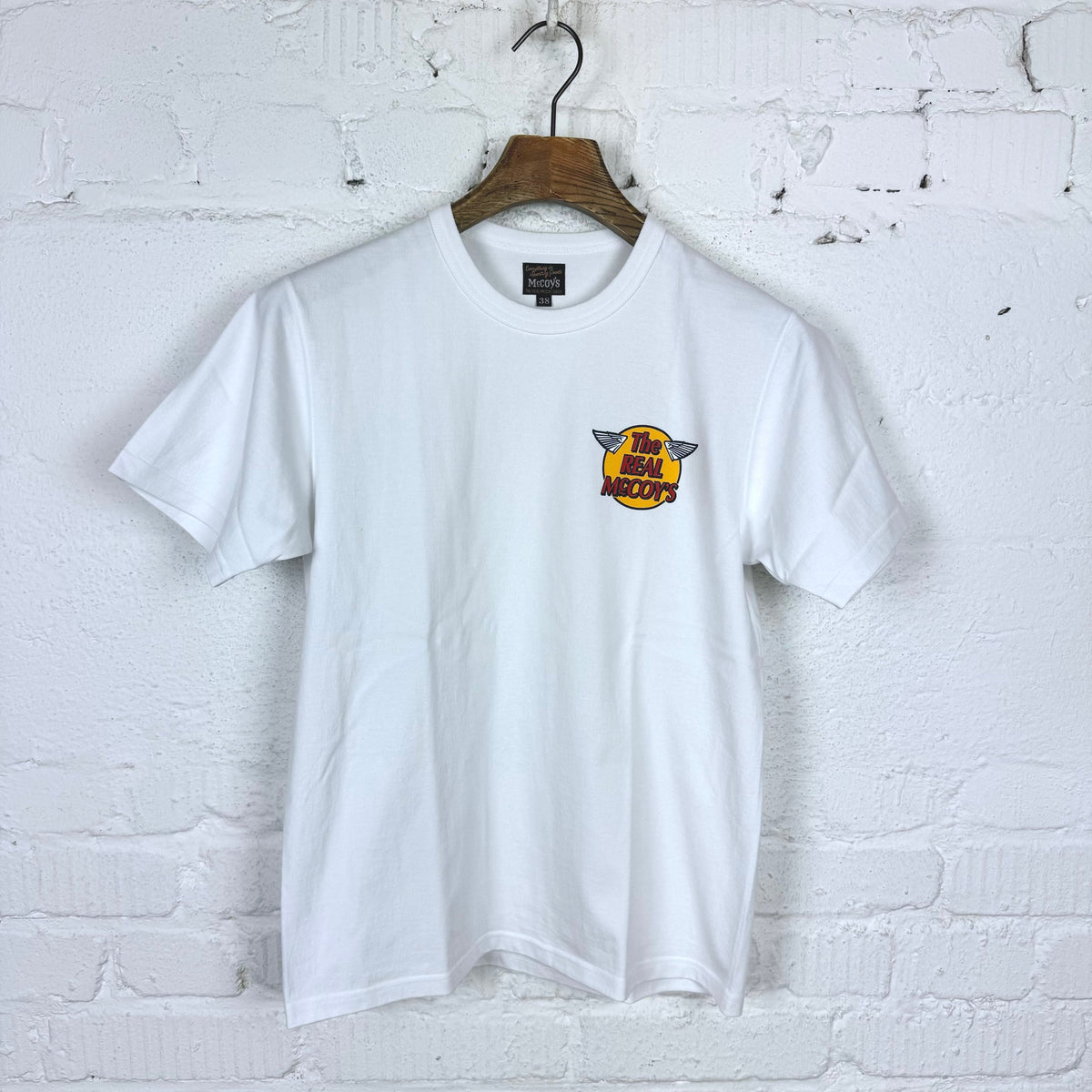 the real mccoy's | the real mccoy's logo tee s/s white – stuf|f