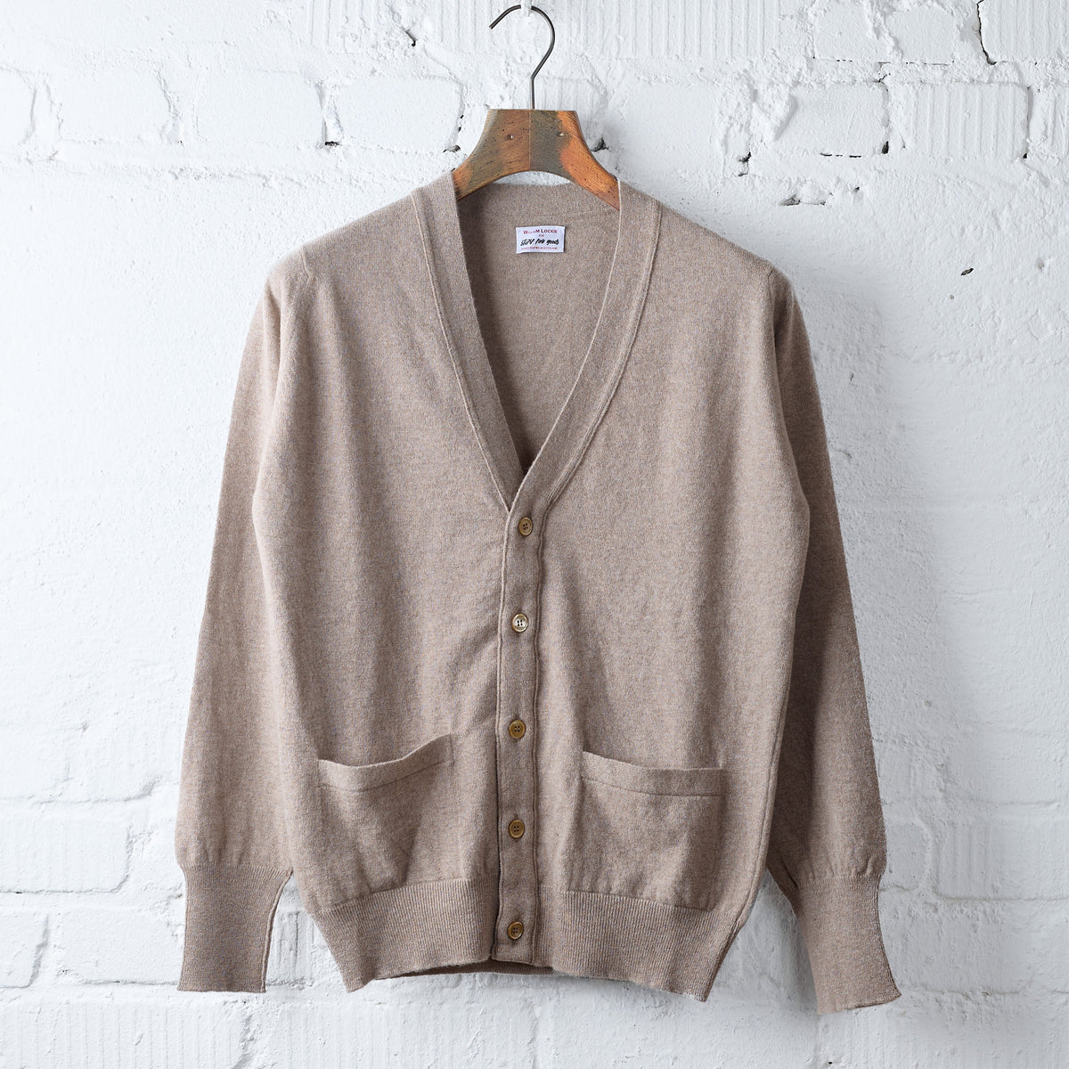 william lockie x stuf|f | gordon super geelong cardigan - mushroom 