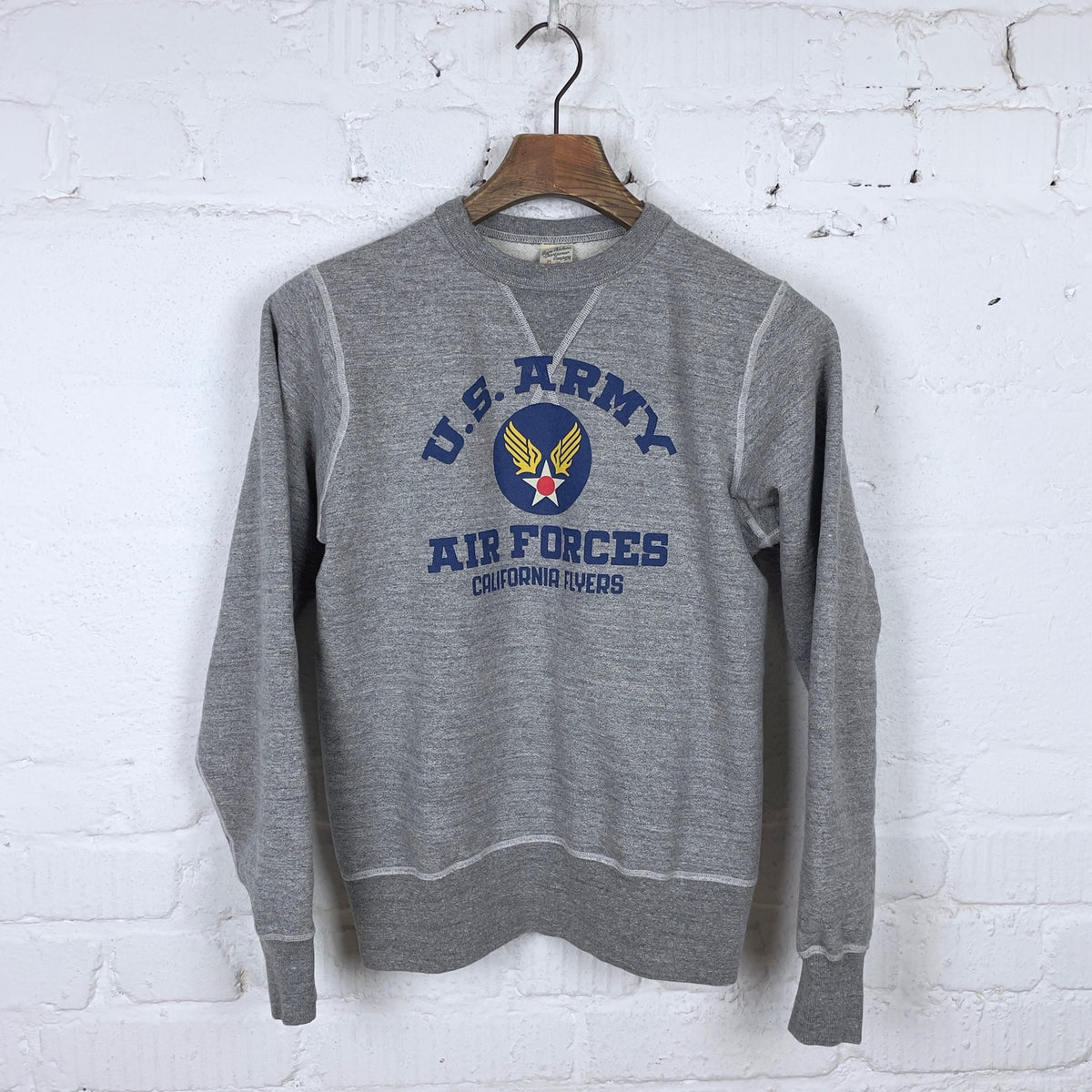 buzz rickson's | br69499 sweatshirt - u.s.army air forces – h.gray