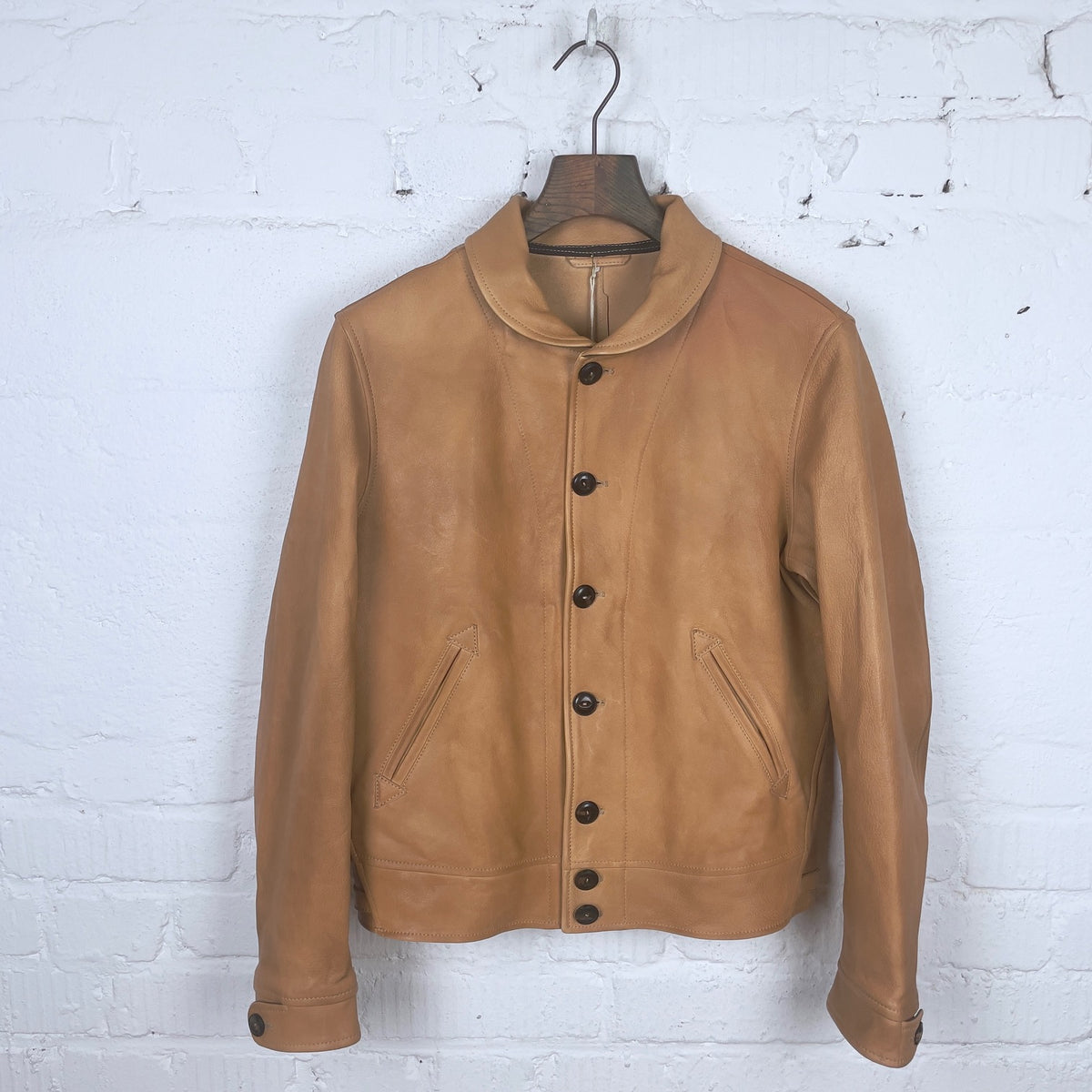 track cow01 nat leather jacket (unlined) | fortela | made in italy