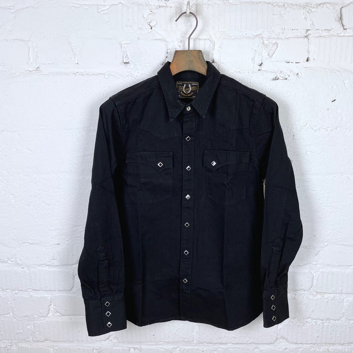 calico shirt 9oz black | freenote cloth | made in usa