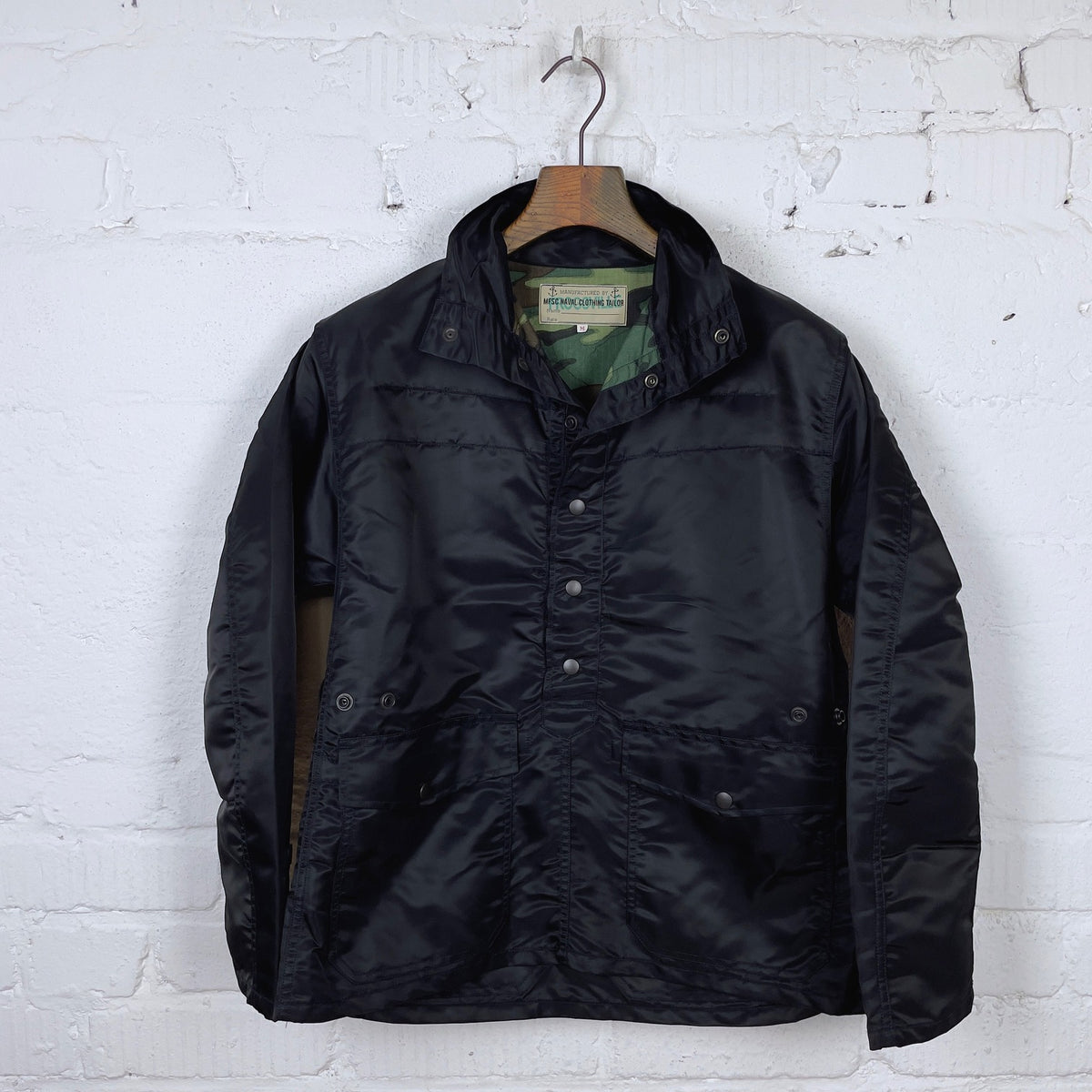 mister freedom | one-zero smock - black nylon – stuf|f-official