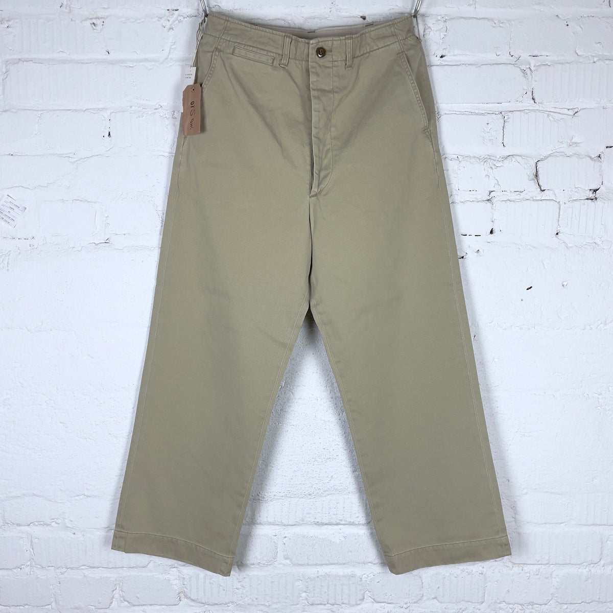vintage fit army trousers khaki (stone wash) | orslow | made in japan