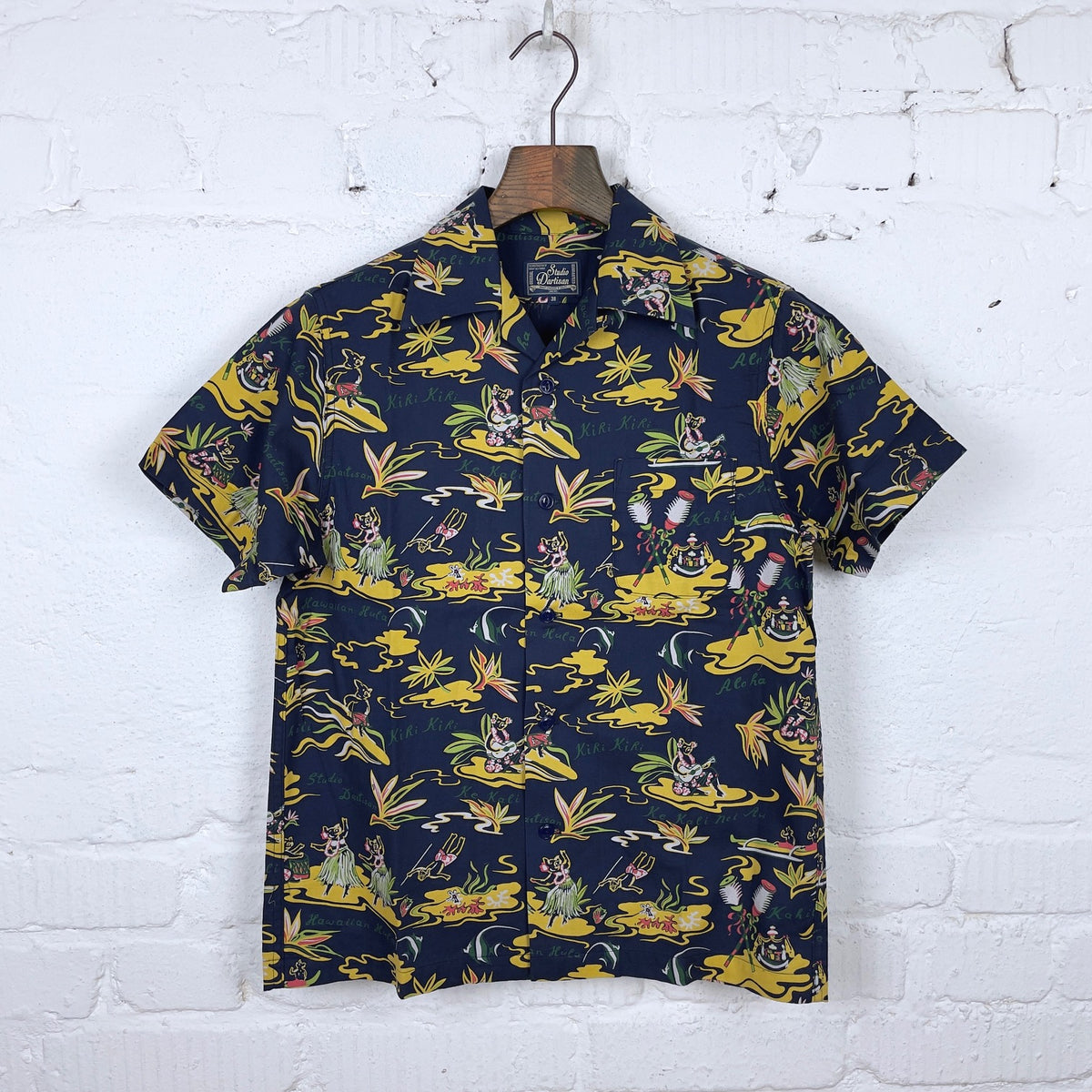 最終値下げ　DAN  Space Aloha Shirt - NAVY Lサイズ 新品 DAN Space Aloha Shirt - メルカリ