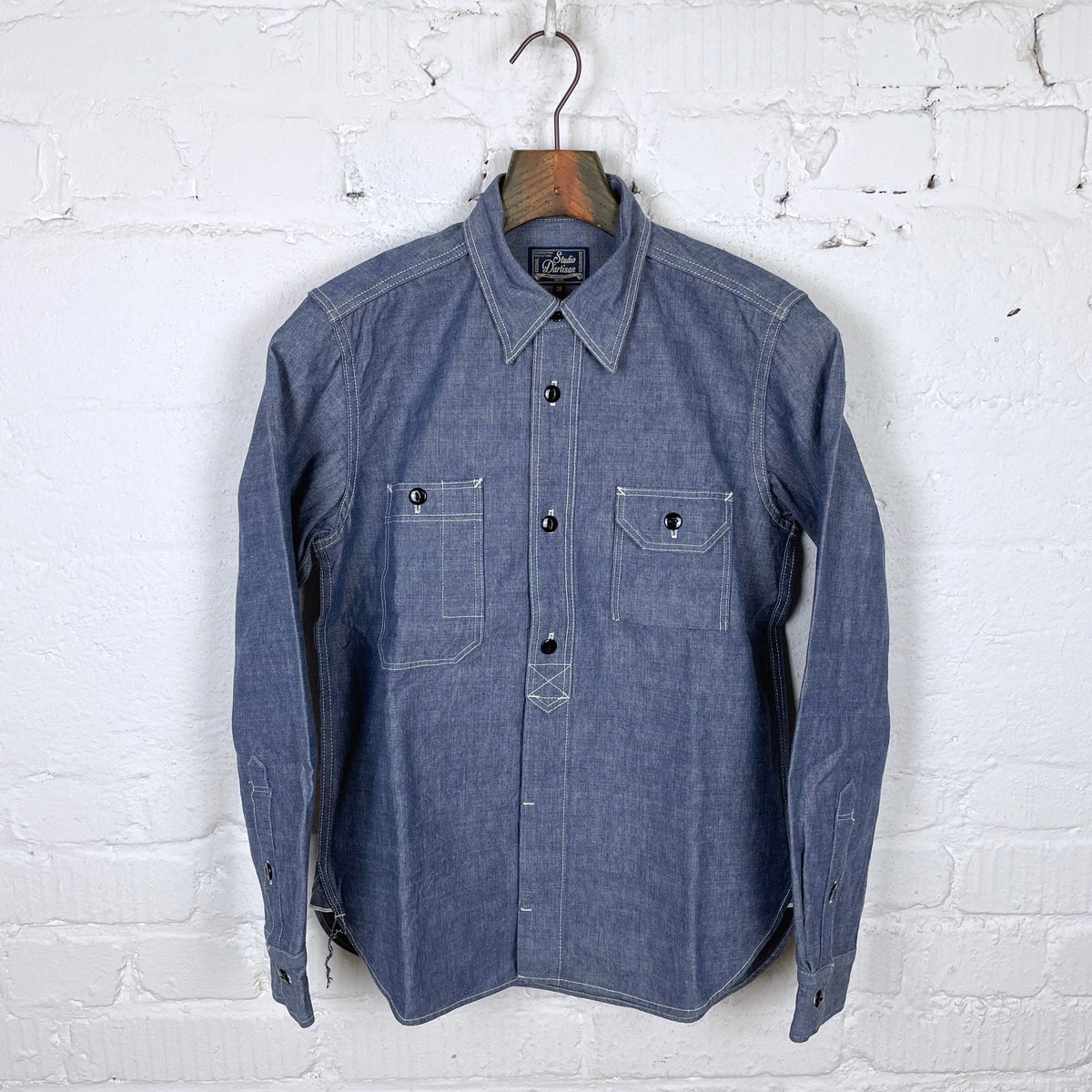 5333A 11oz chambray work shirt | studio d'artisan | made in japan