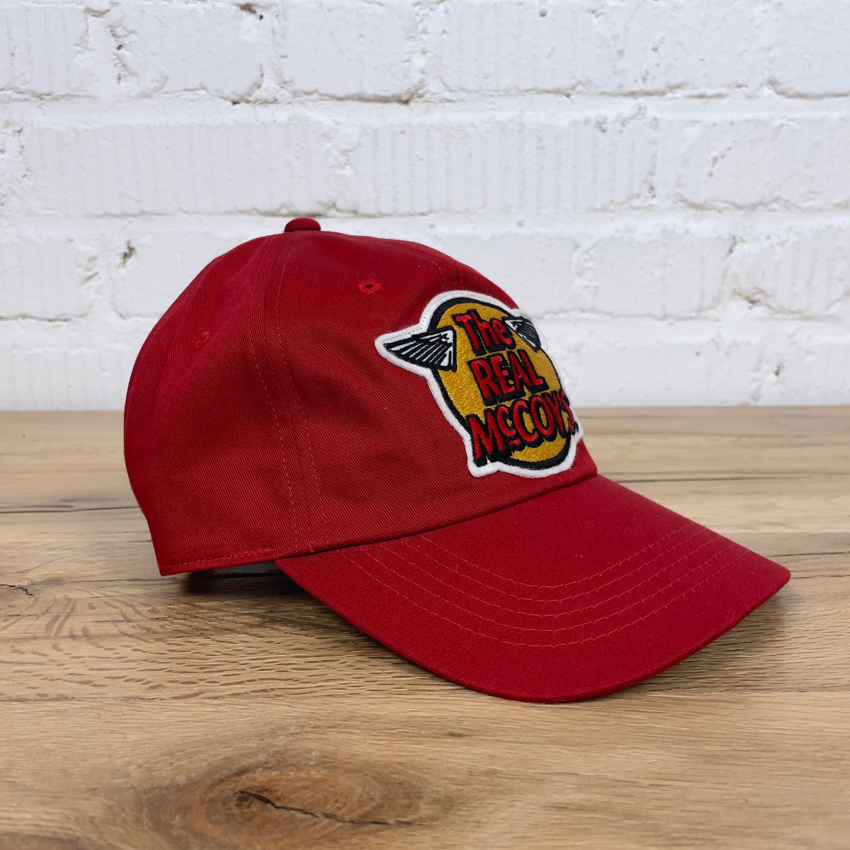 logo baseball cap red | the real mccoy's | made in japan – stuf|f-official