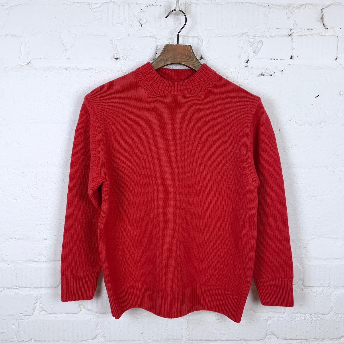 soft lamswool sweater - red | yonetomi | made in japan – stuf|f