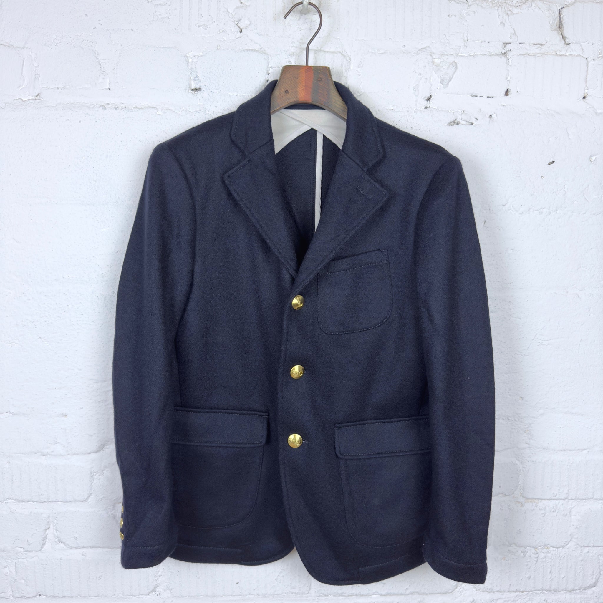 希少⭐︎1st pat-rn VITTORIO VENETO メルトンニット紺ブレ 1st pat-rn | vittorio veneto 