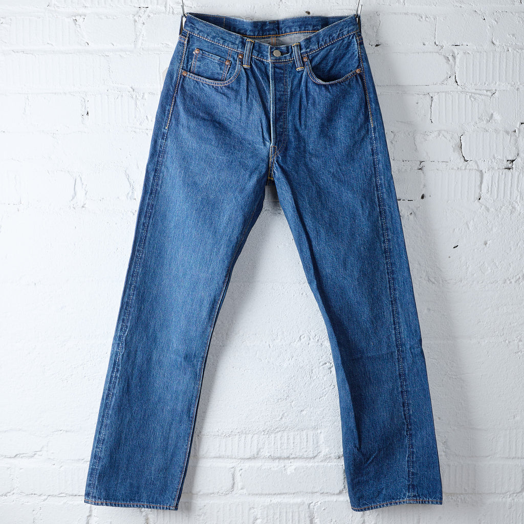 fullcount x stuf|f | 1101-10 "10th anniversary" selvedge jeans - stonewash