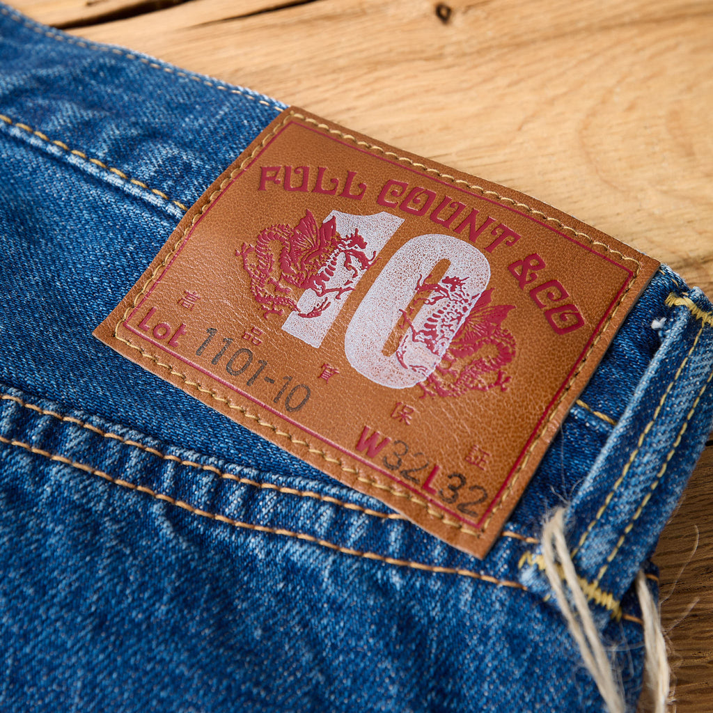 fullcount x stuf|f | 1101-10 "10th anniversary" selvedge jeans - stonewash - Bild 7
