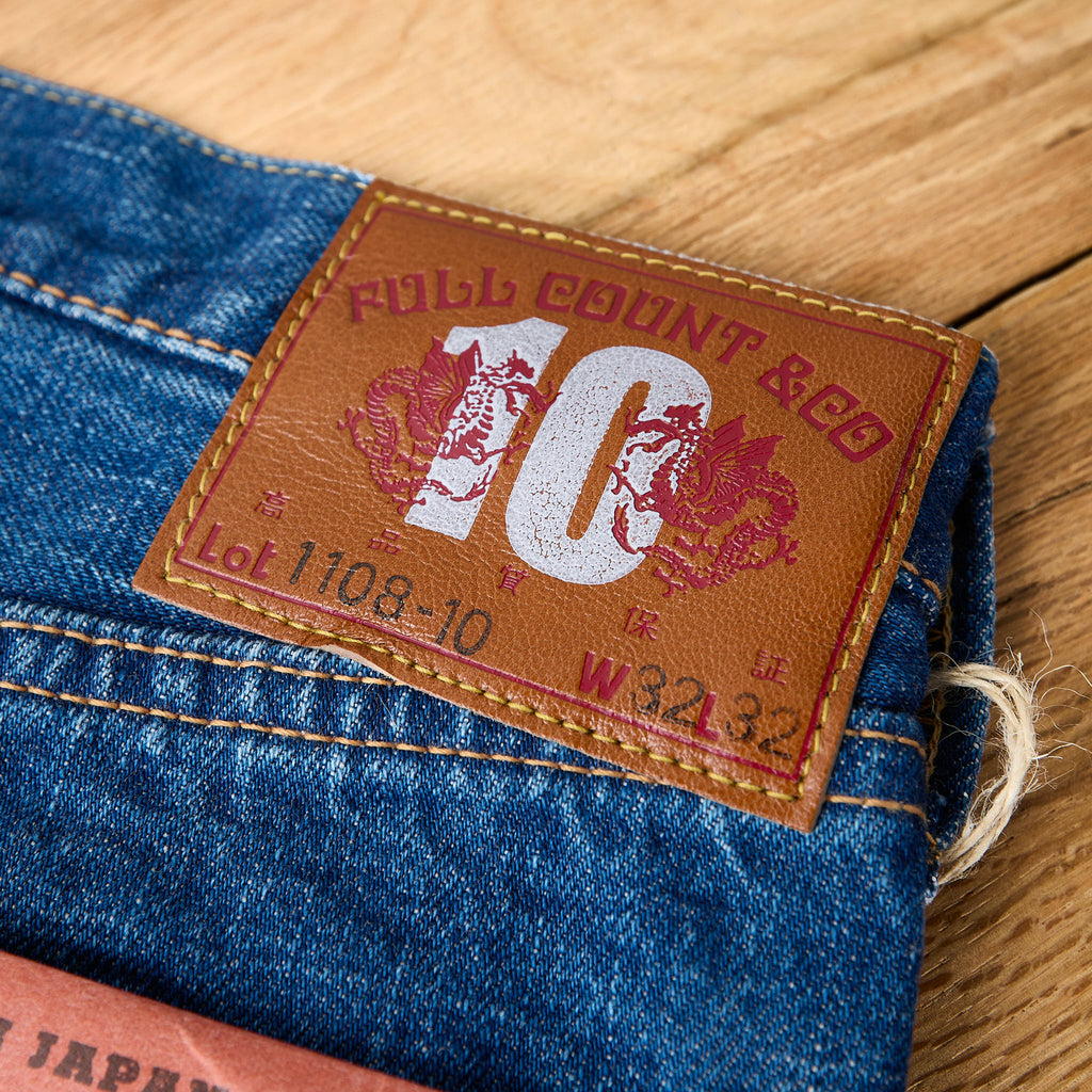 fullcount x stuf|f | 1108-10 "10th anniversary" selvedge jeans - stonewash - Bild 3