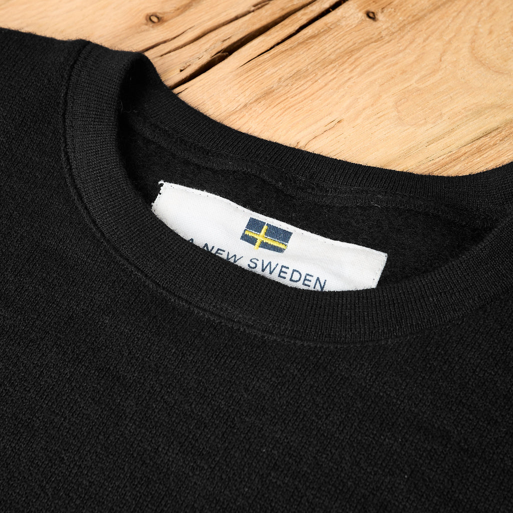 a new sweden | jämtland wool sweatshirt black - Bild 3