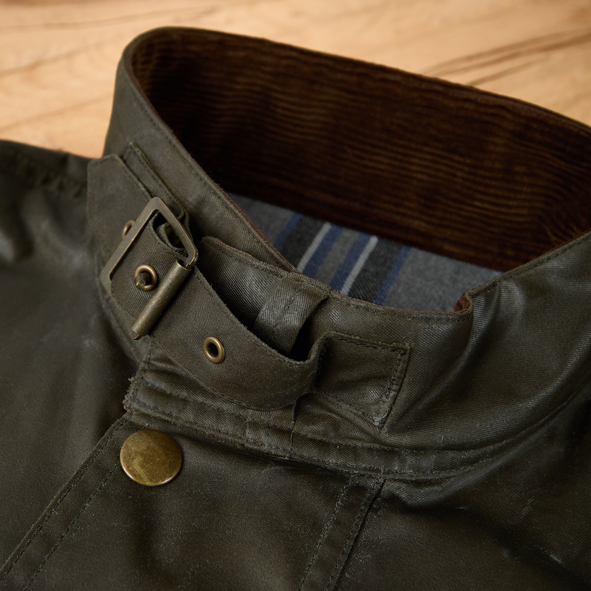 addict clothes | acv-wx02 waxed cotton bmc jacket olive – stuf|f