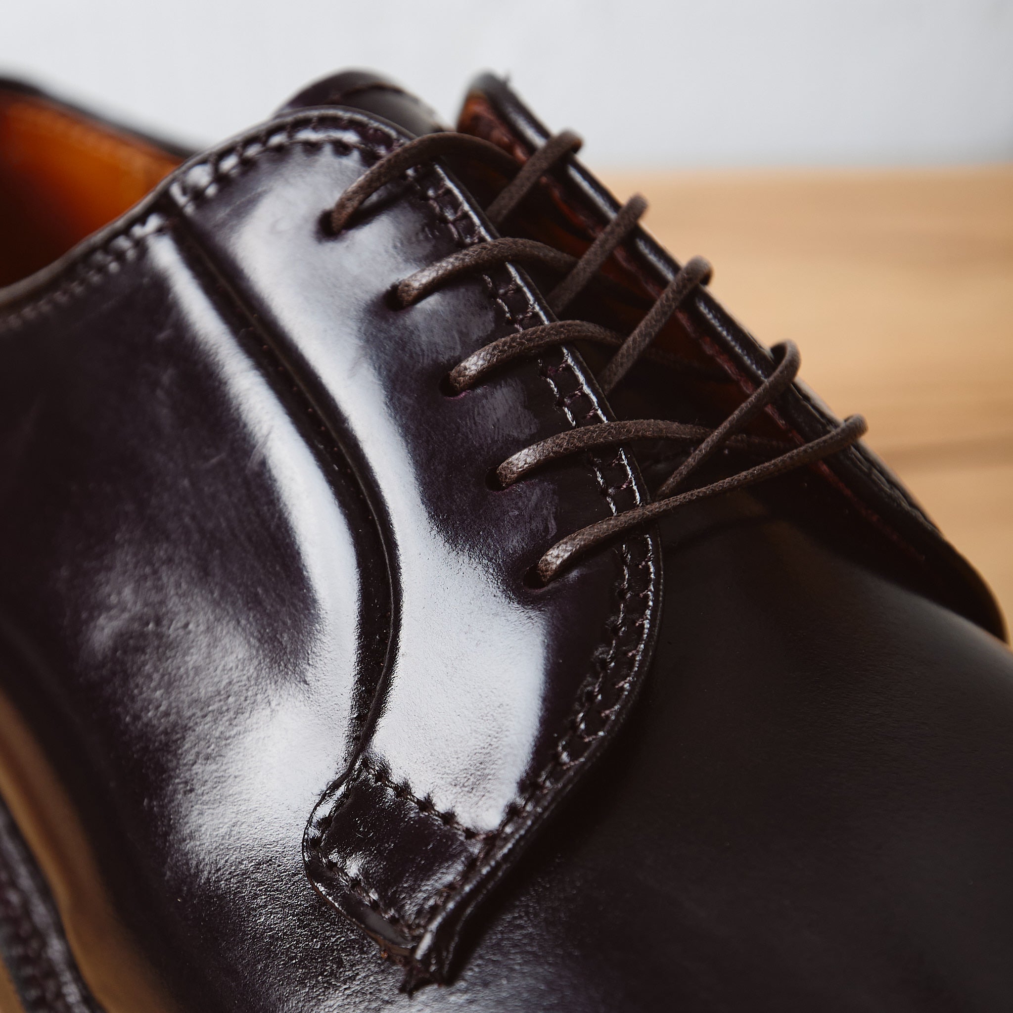 alden | 990 shell cordovan plain toe blucher color 8 – stuf|f-official