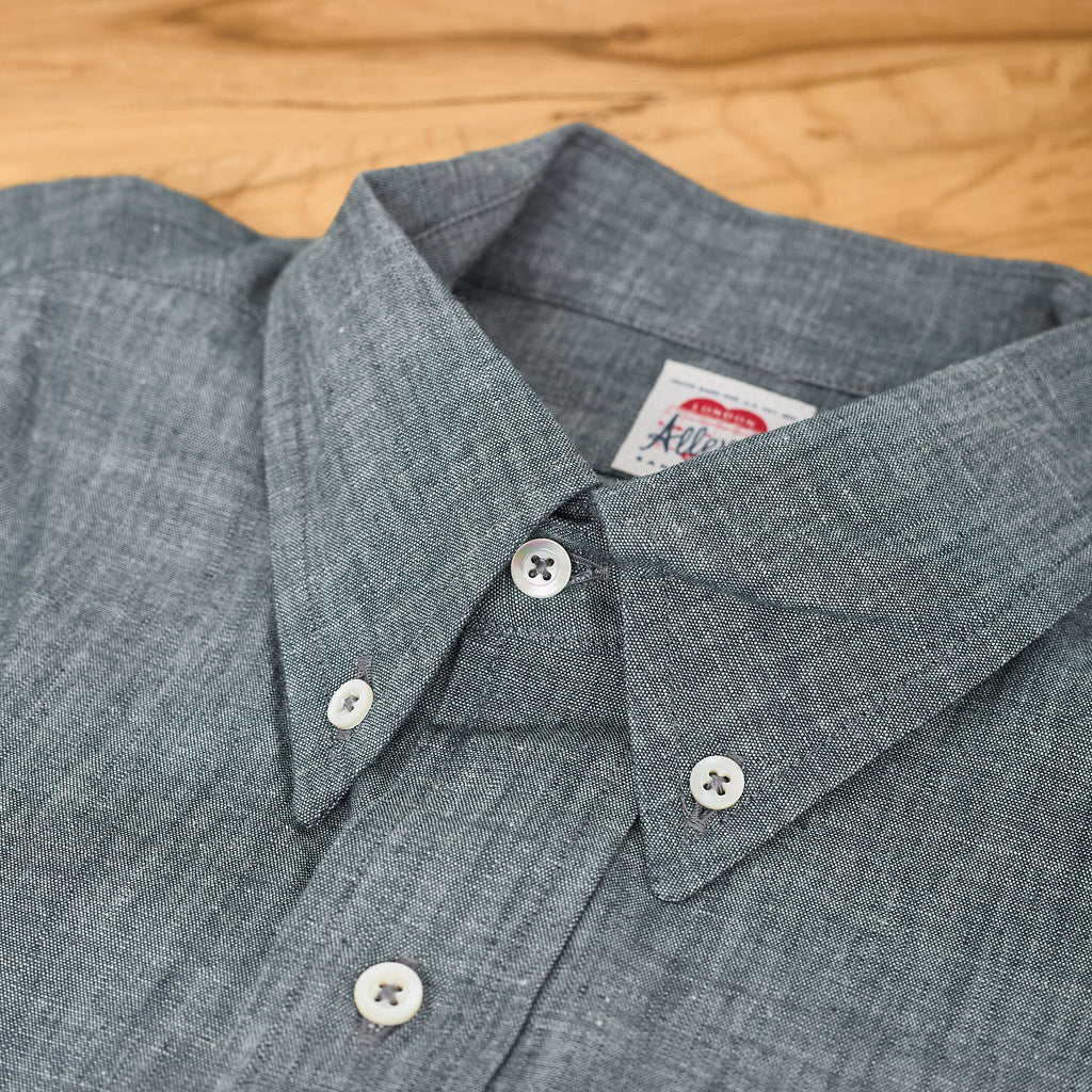 allevol | chambray work shirt - blue - Bild 3