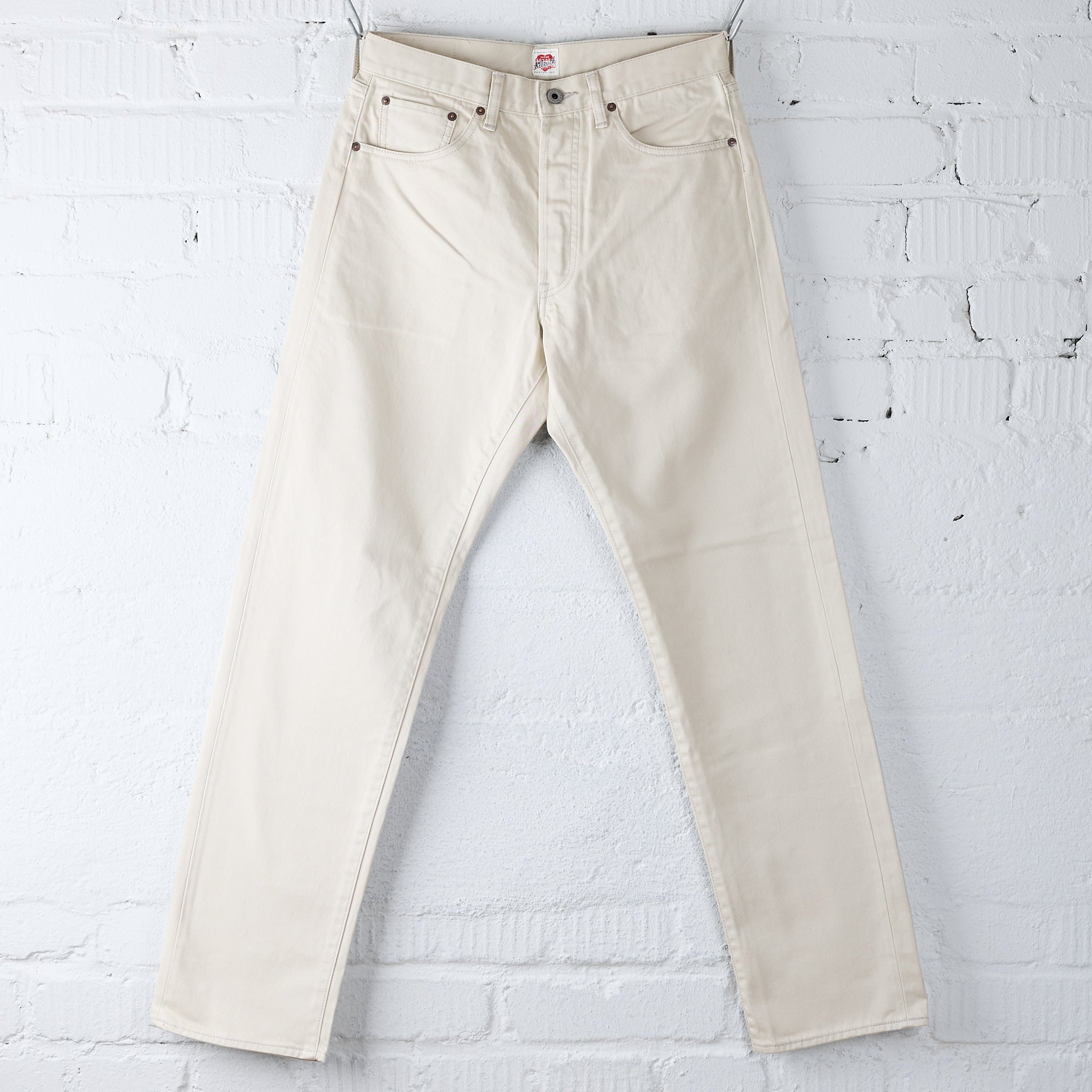 ＜kurry × 6(ROKU)＞WHITE DENIM PRINT PANTS kurry × 6(ROKU) WHITE DENIM PRINT PANTS