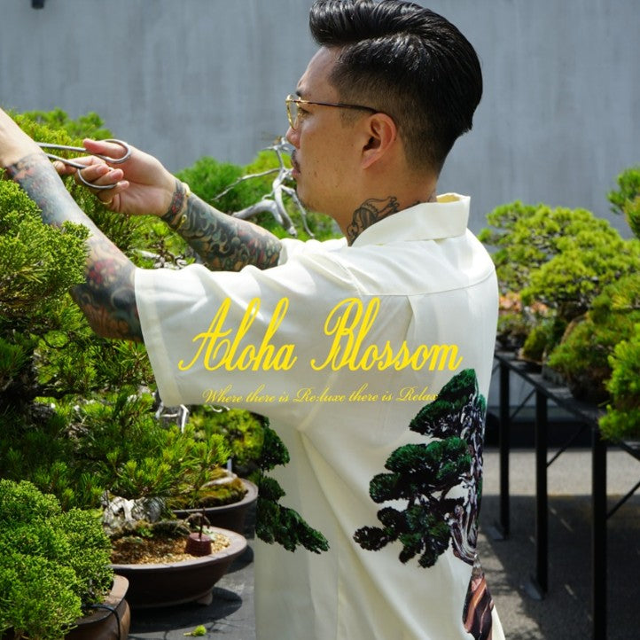 aloha blossom | bonsai short sleeve collaboration with tradman's