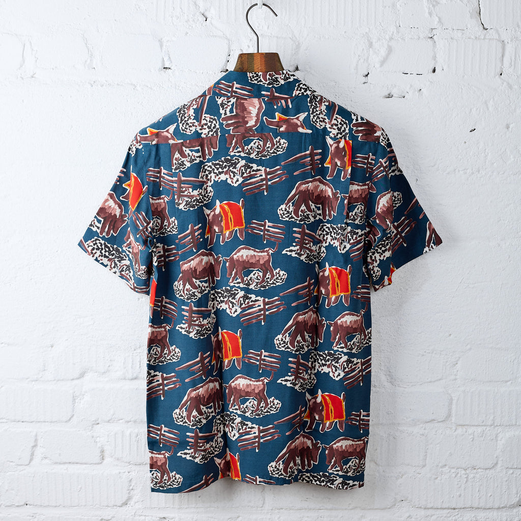aloha blossom | bull fight short sleeve navy - Bild 3