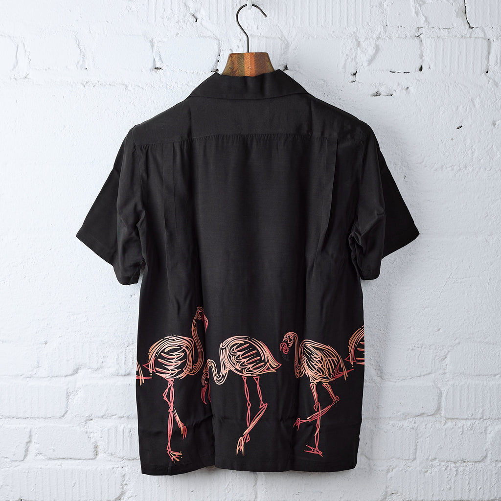 aloha blossom | flamingo short sleeve black x pink - Bild 3