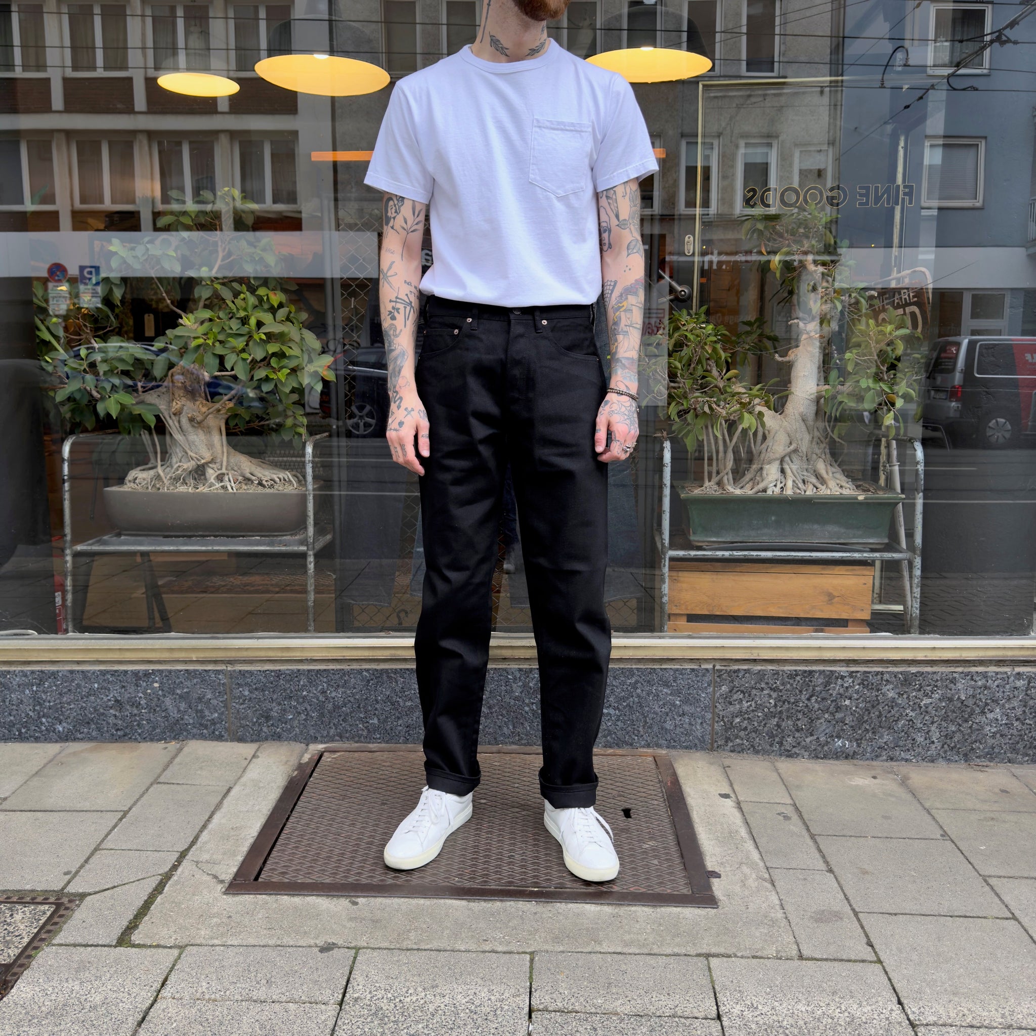 anatomica | 314 tapered jeans black x black – stuf|f-official
