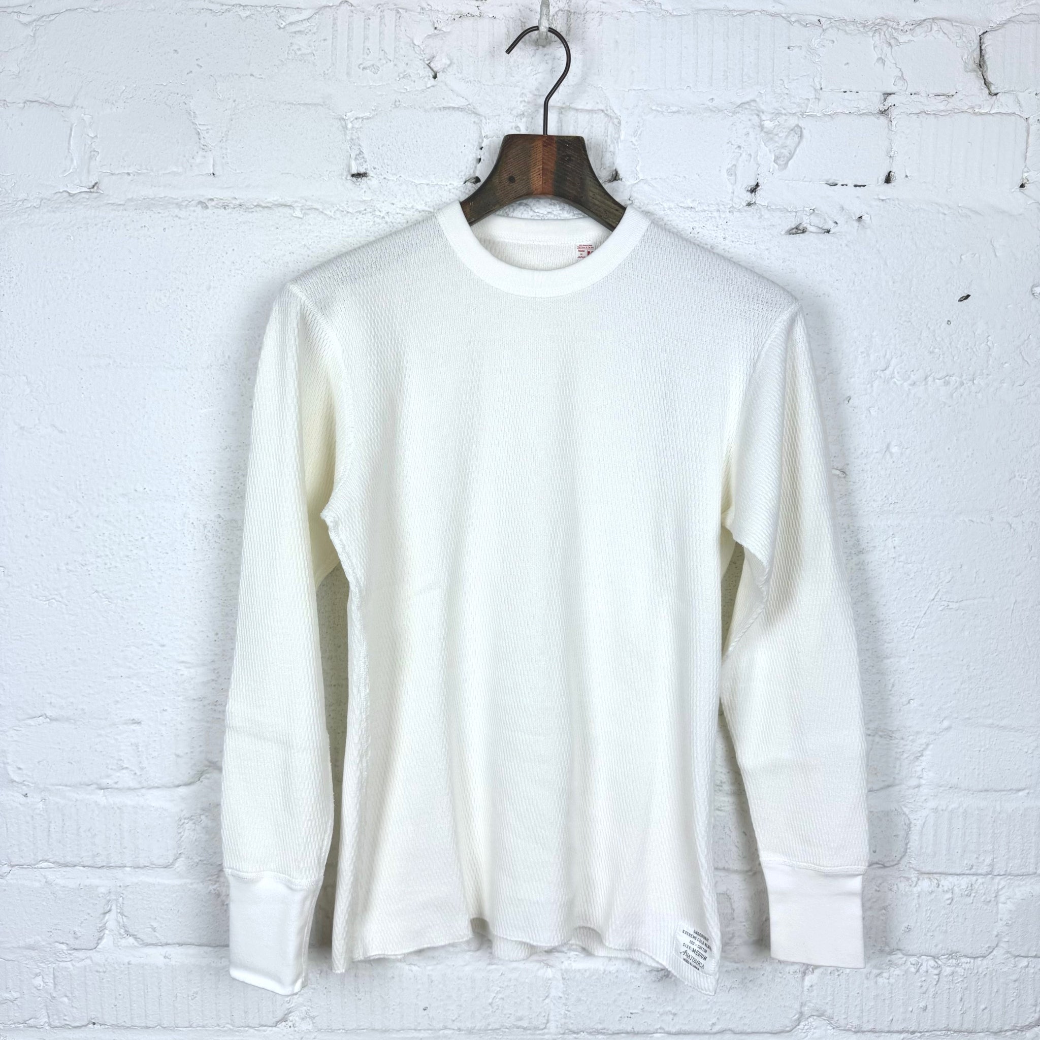 ANATOMICA THERMAL Made In USA “X-LARGE” 美品 ANATOMICA THERMAL LONG SLEEVE 11oz NATURAL MADE IN USA
