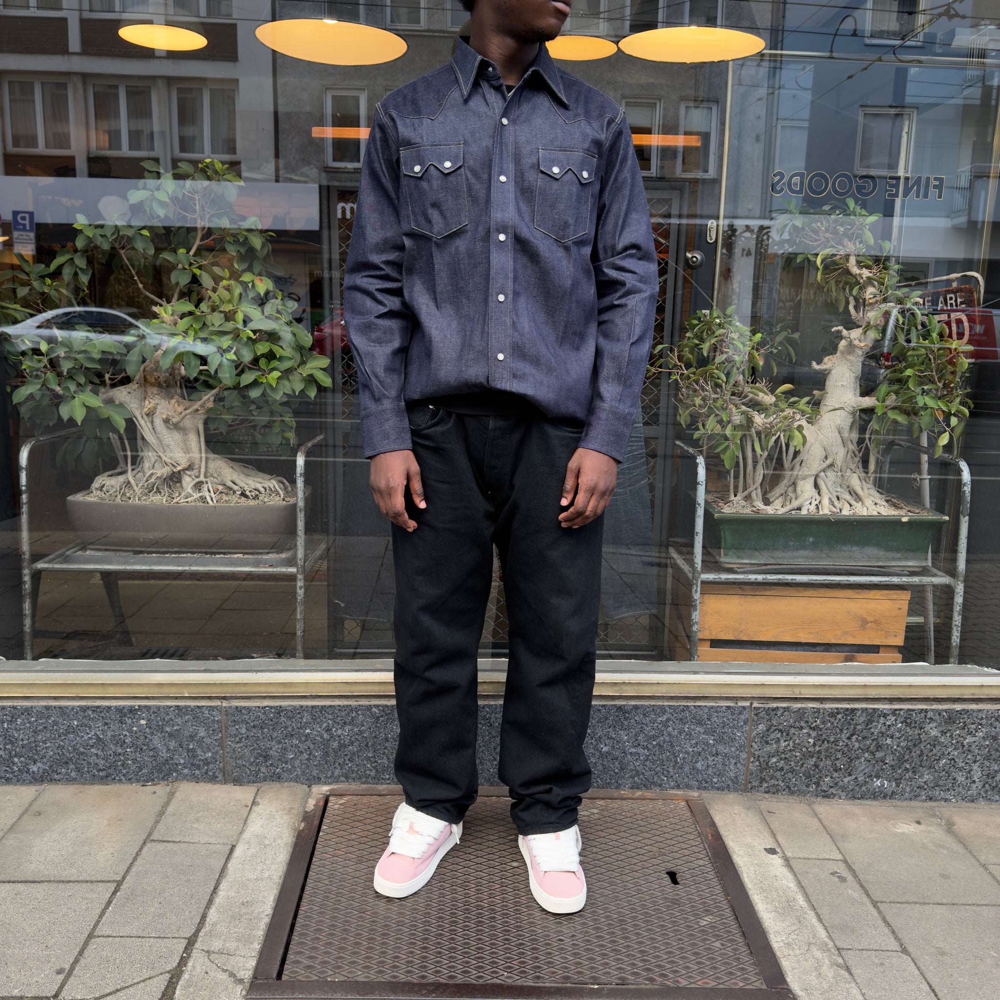 ANATOMICA デニム　ウエスタンシャツ anatomica-western-denim-shirt-