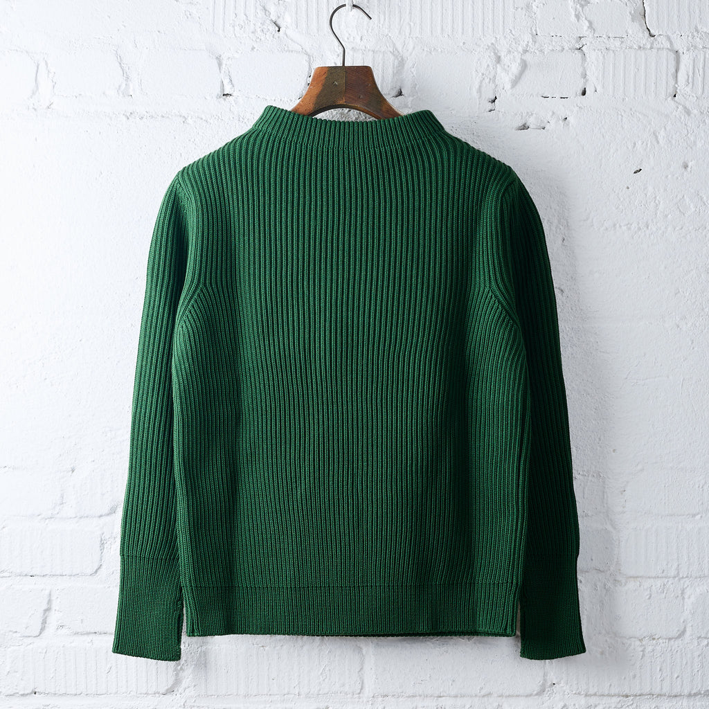 andersen-andersen | navy crewneck sweater green - Bild 2